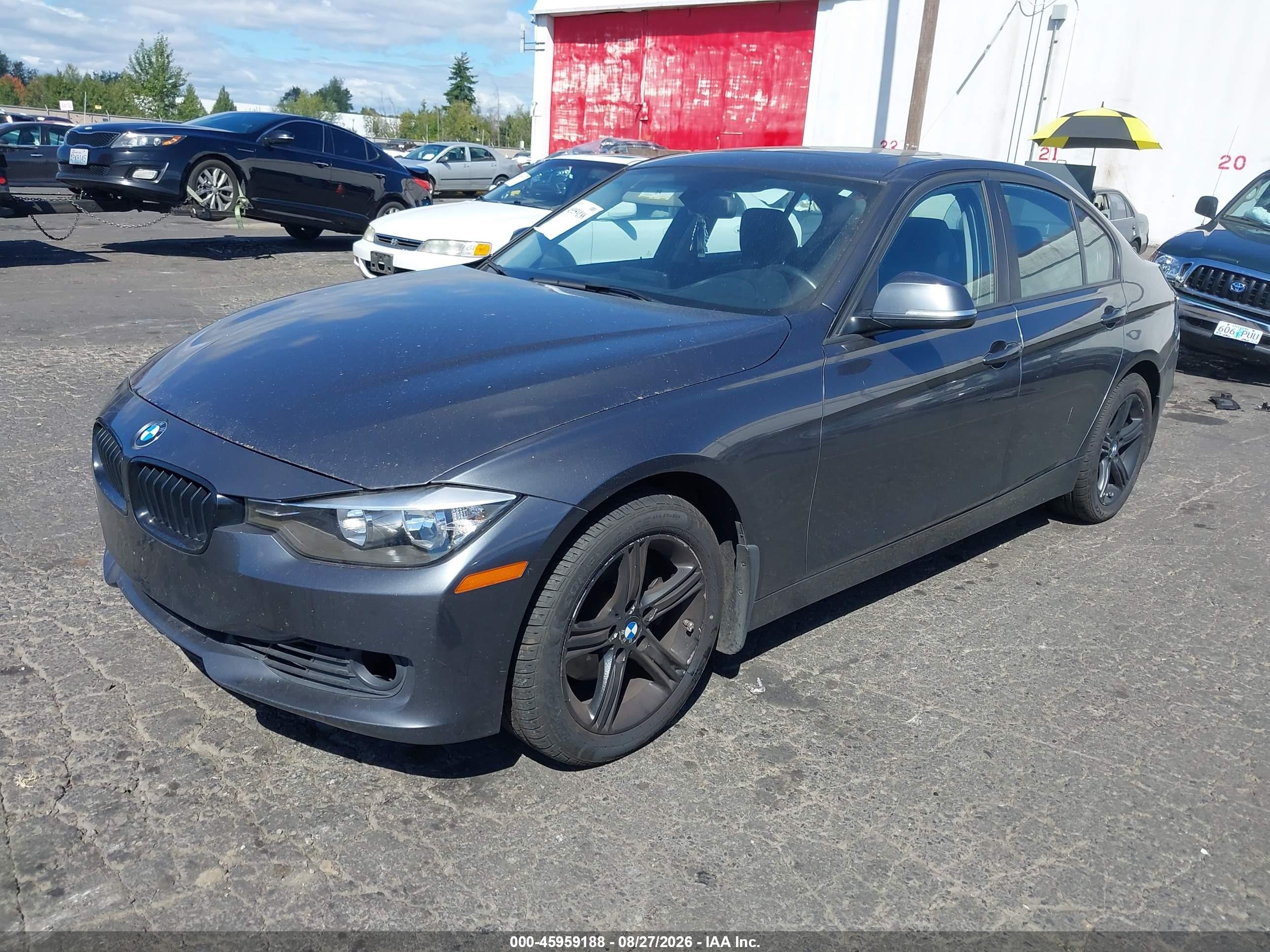 2013 Bmw 328i   Gray vin: WBA3C1G52DNR46103