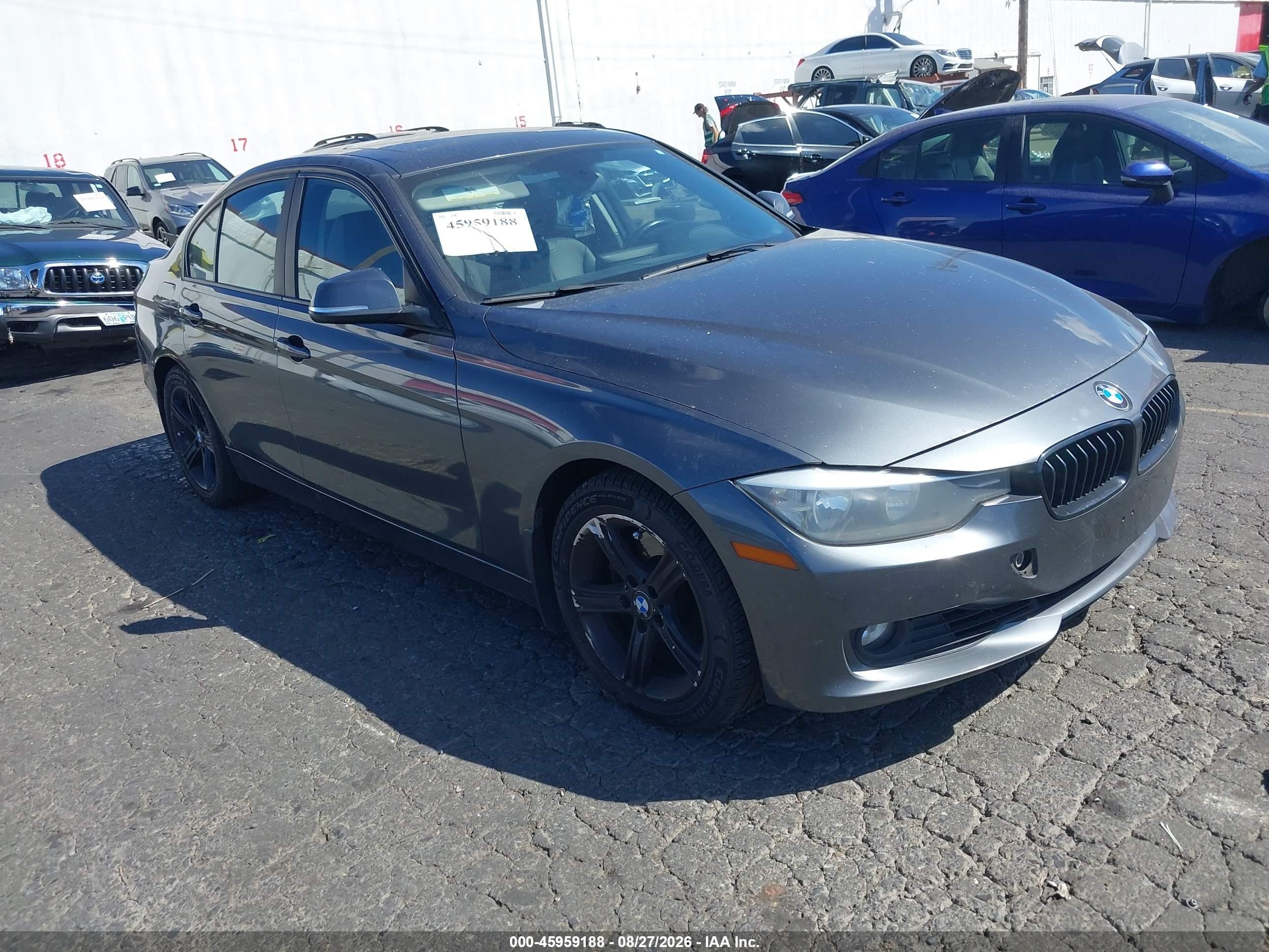 2013 Bmw 328i   Gray vin: WBA3C1G52DNR46103