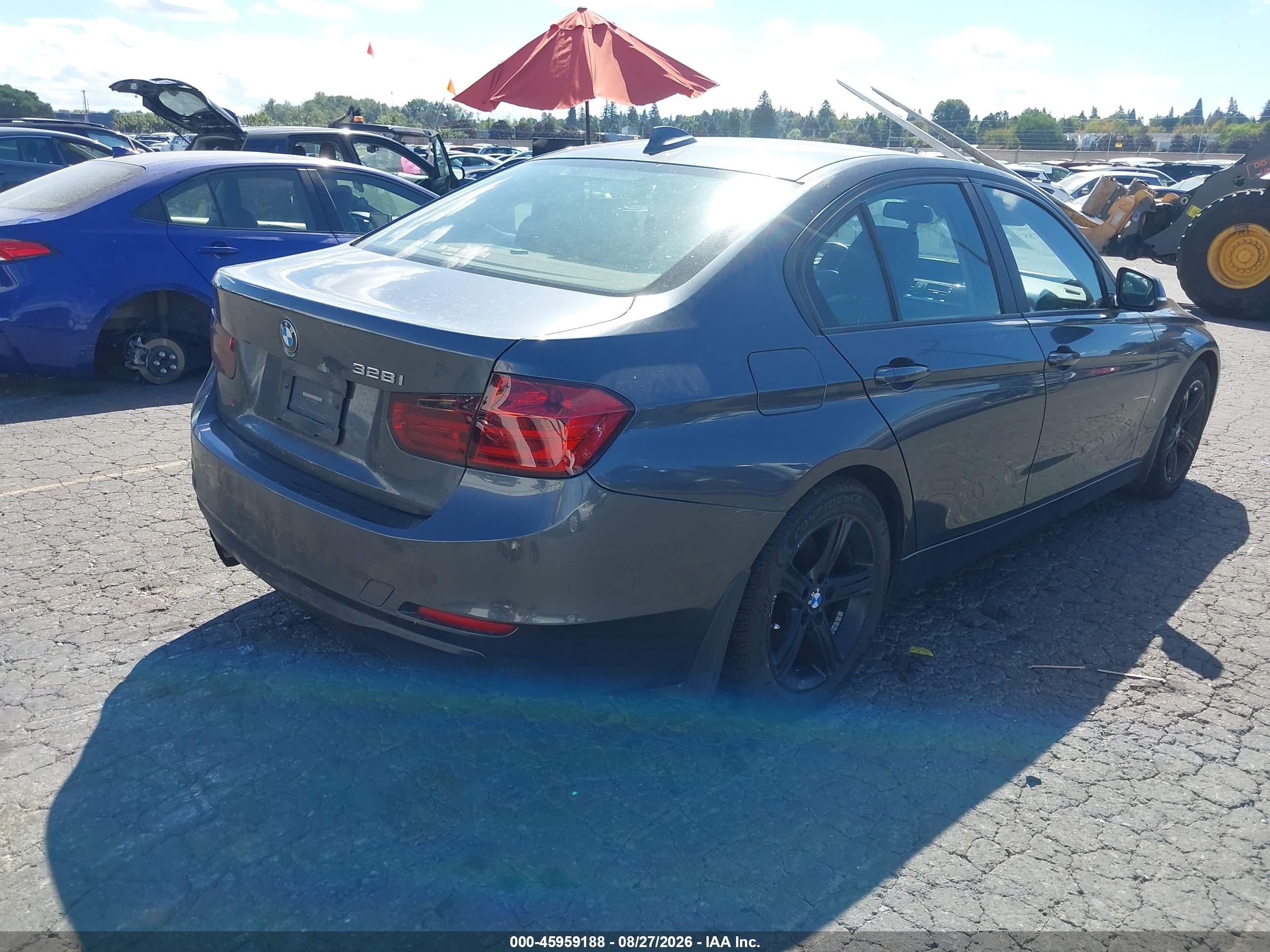 2013 Bmw 328i   Gray vin: WBA3C1G52DNR46103