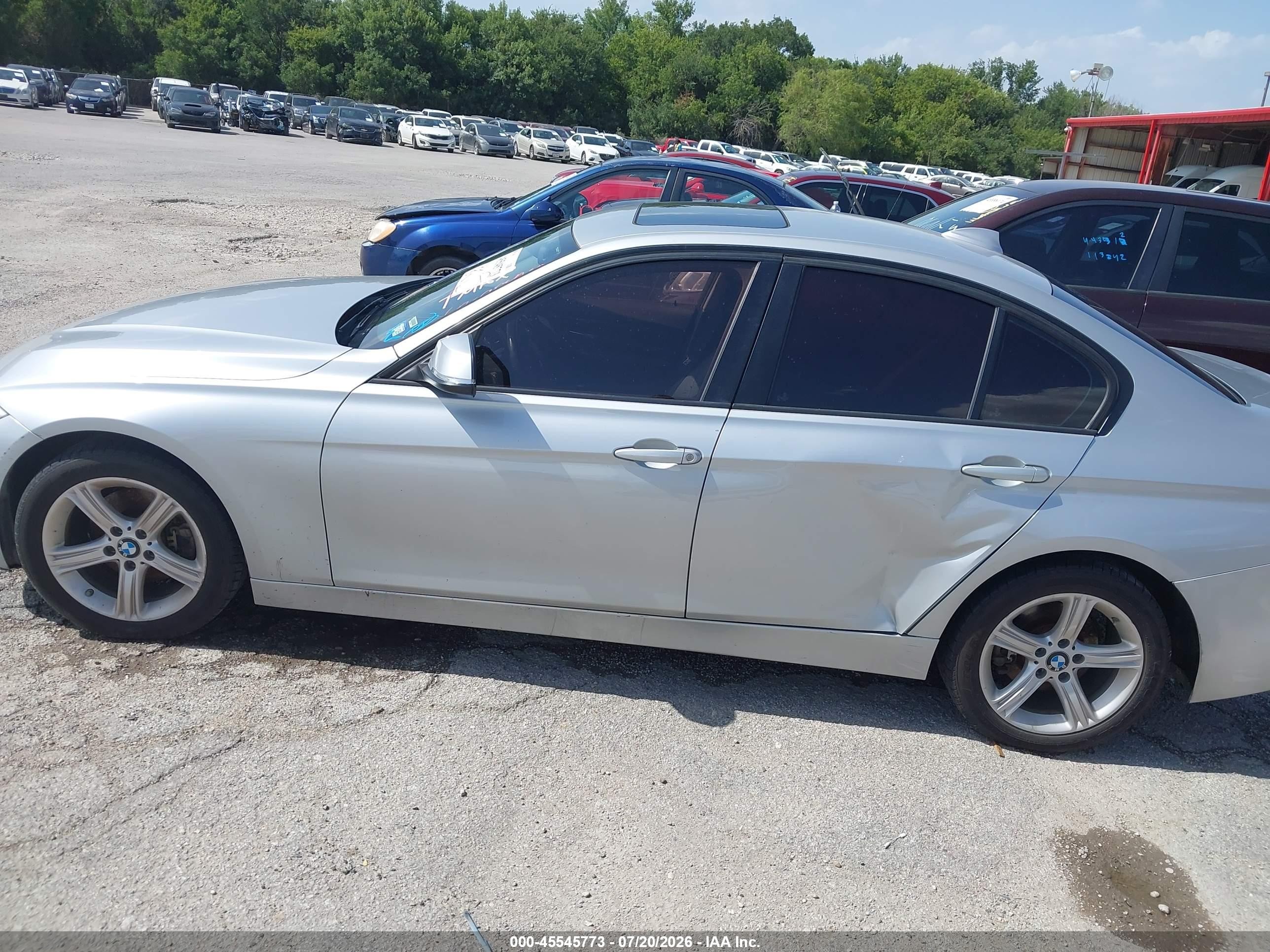 2013 Bmw 328i   Silver vin: WBA3C1G52DNR49308