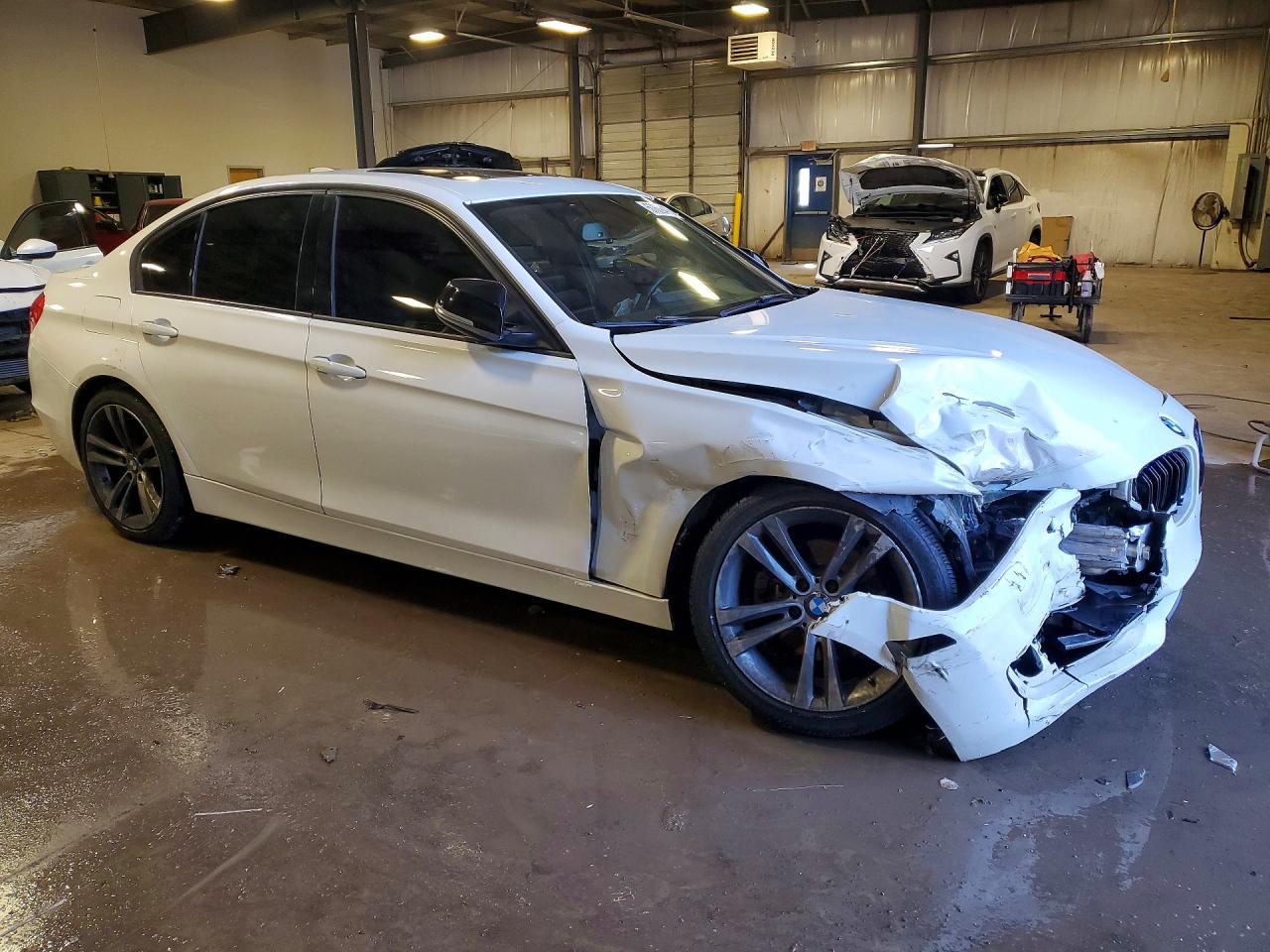 2013 Bmw 328 I Sulev White vin: WBA3C1G54DNR45356