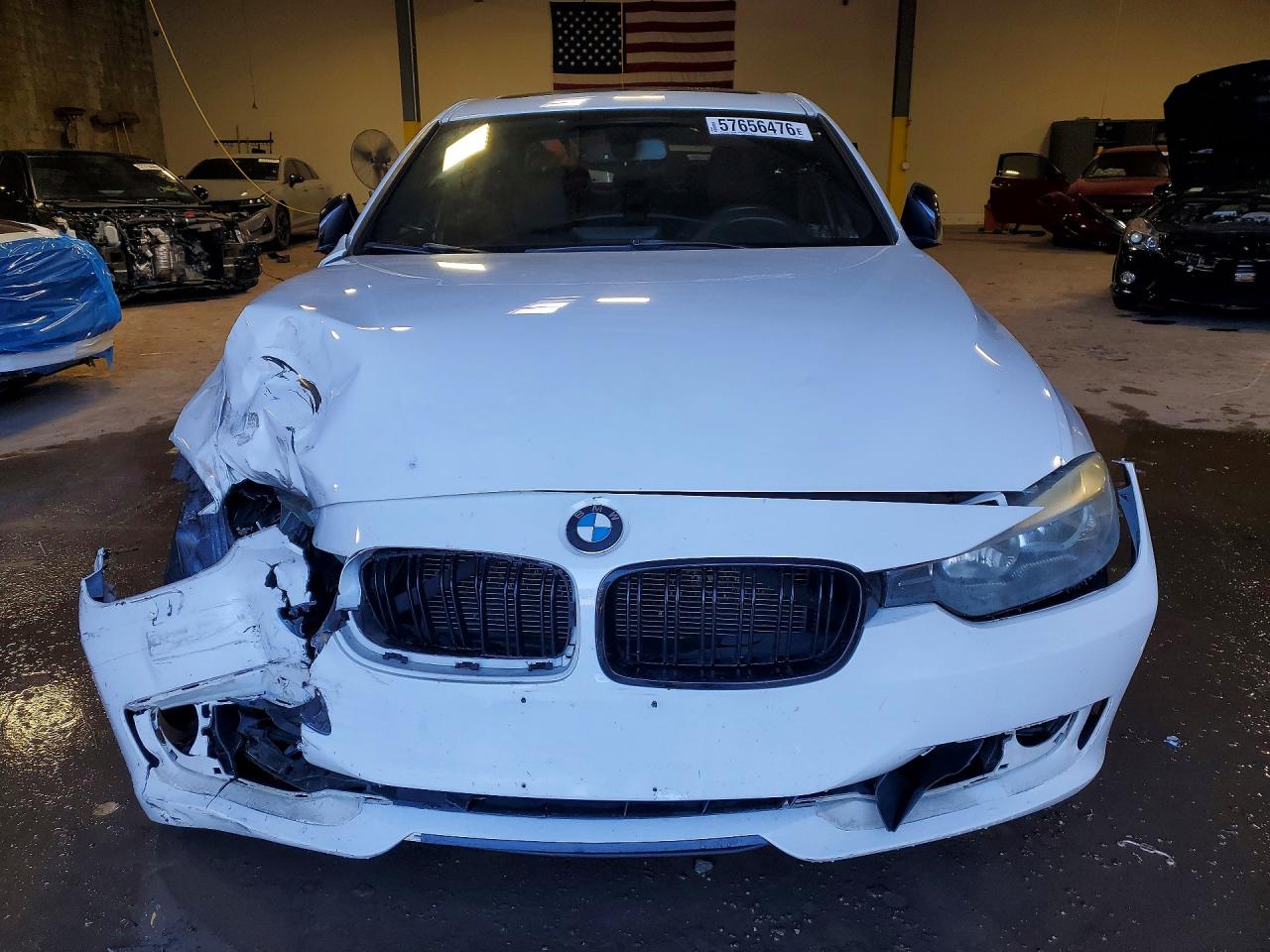 2013 Bmw 328 I Sulev White vin: WBA3C1G54DNR45356