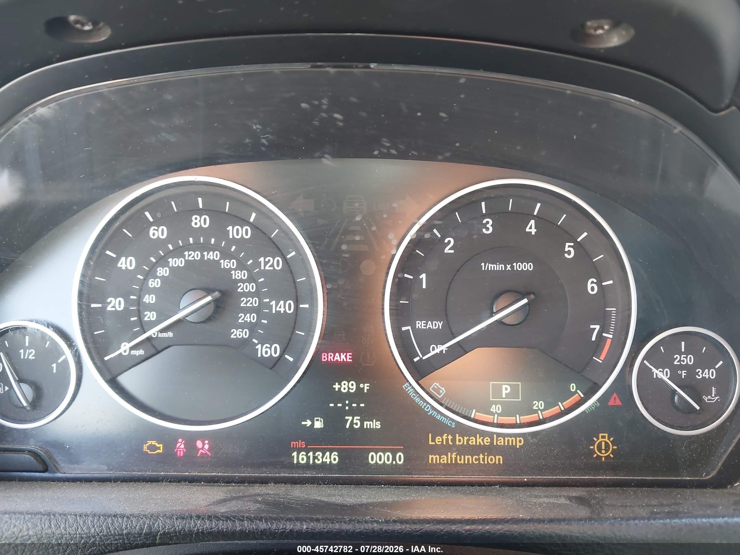 2013 Bmw 328i   Gray vin: WBA3C1G56DNR44192