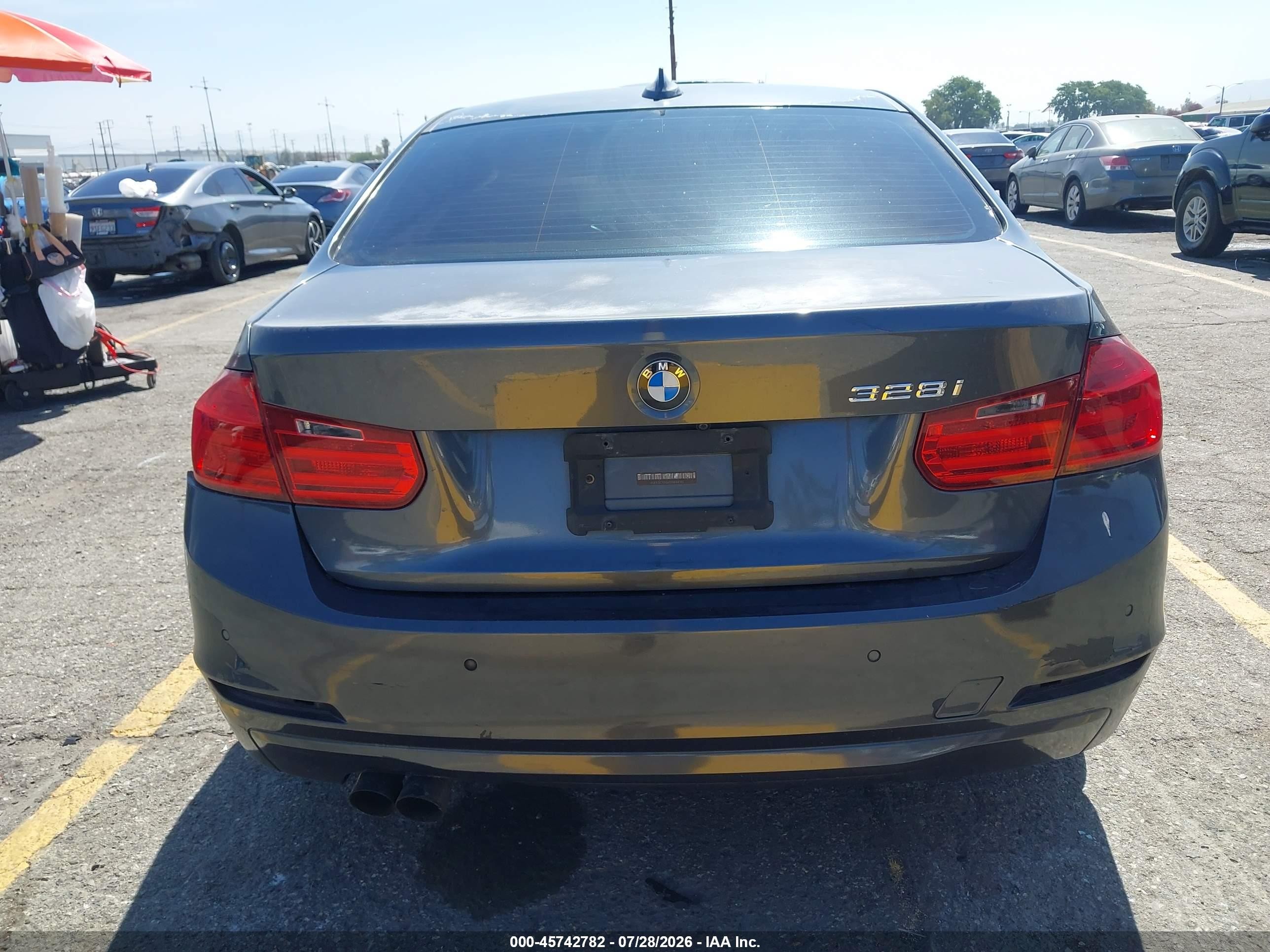 2013 Bmw 328i   Gray vin: WBA3C1G56DNR44192