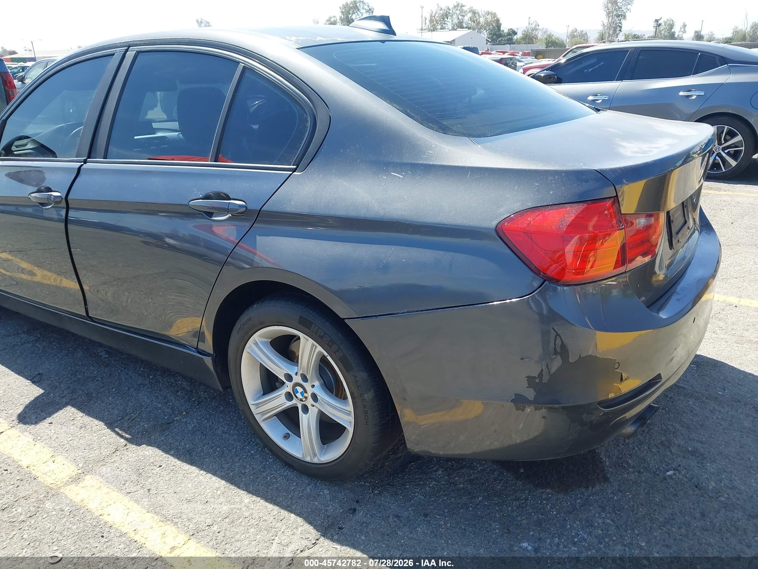 2013 Bmw 328i   Gray vin: WBA3C1G56DNR44192