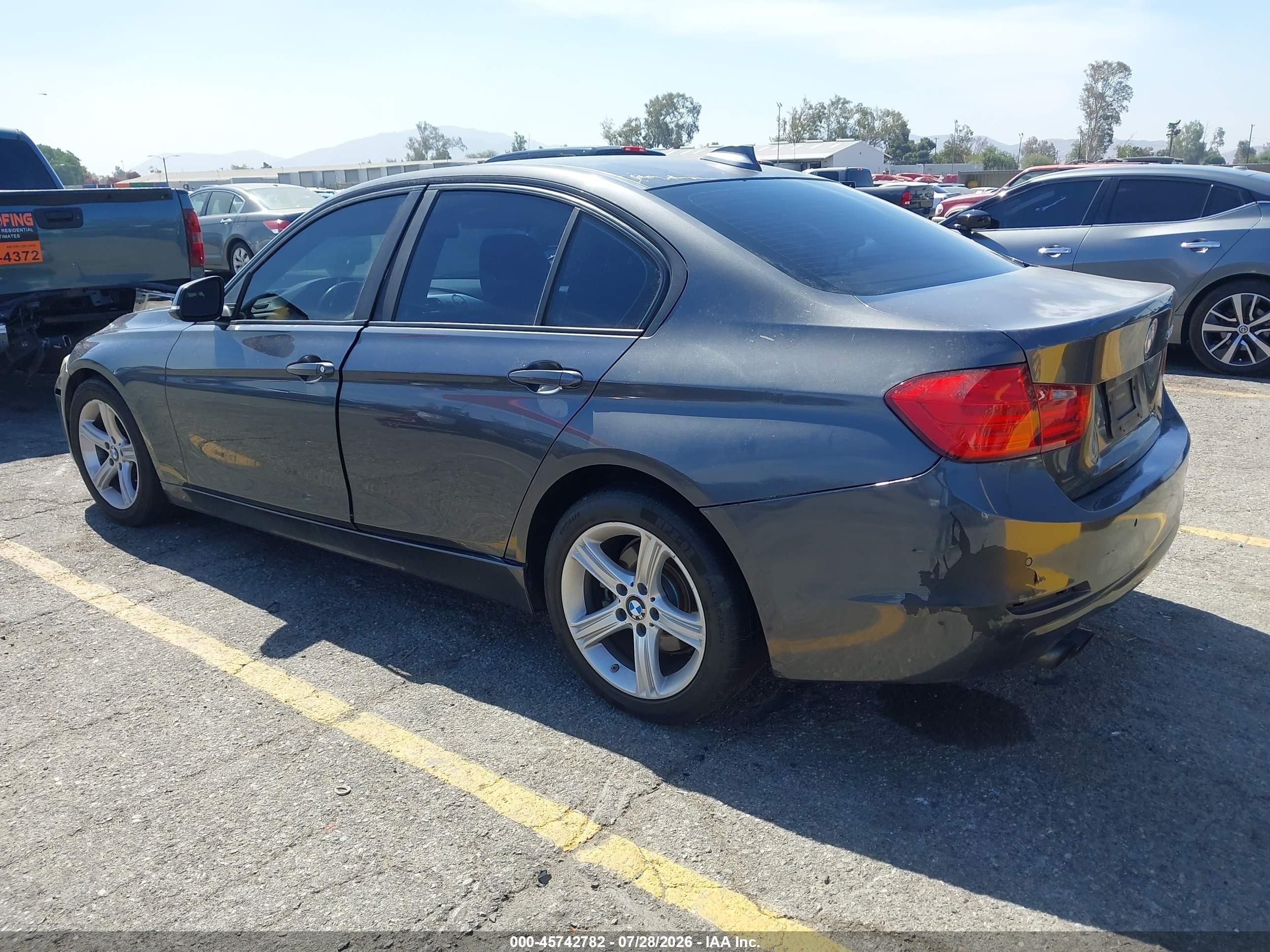 2013 Bmw 328i   Gray vin: WBA3C1G56DNR44192