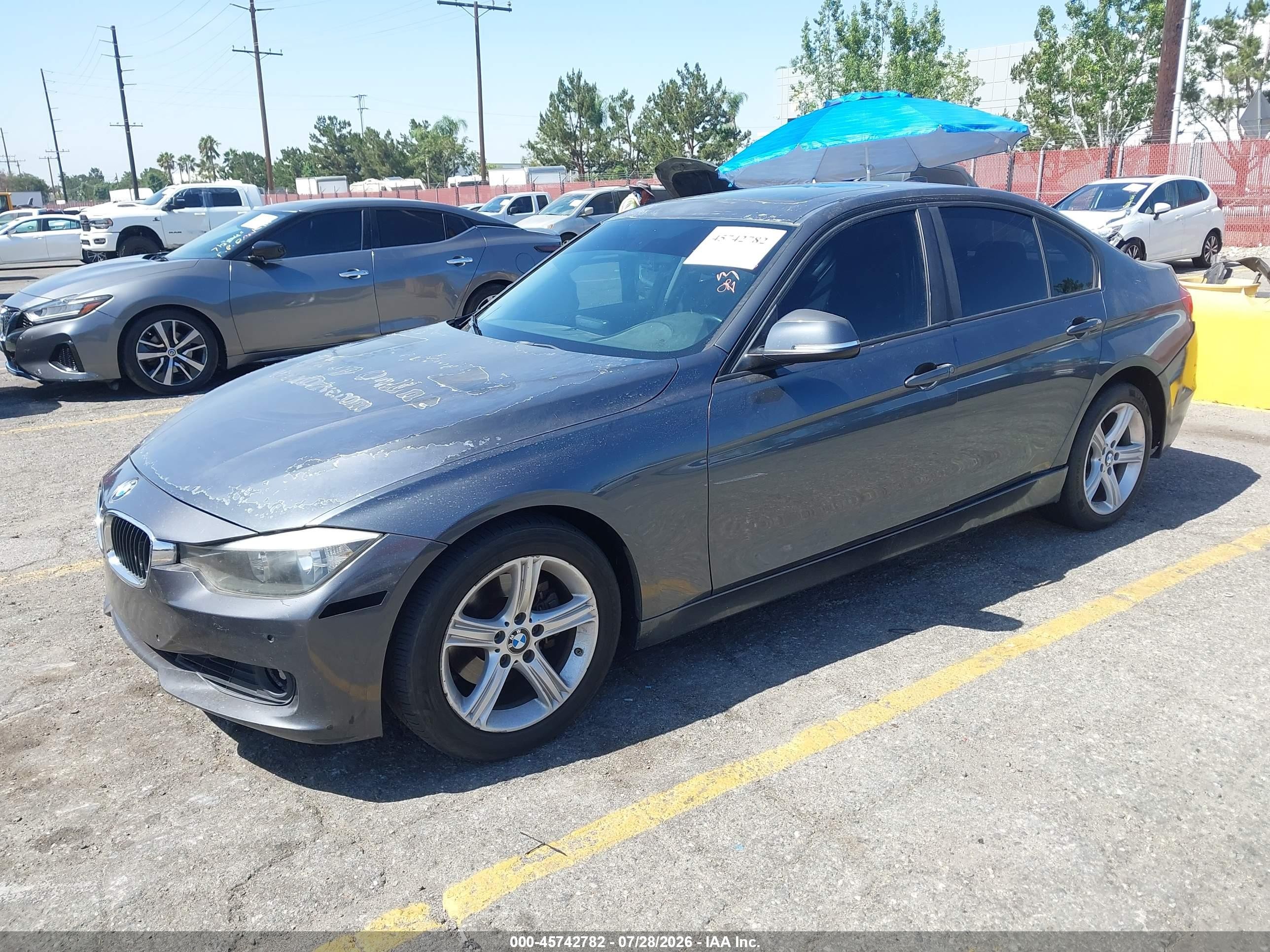 2013 Bmw 328i   Gray vin: WBA3C1G56DNR44192