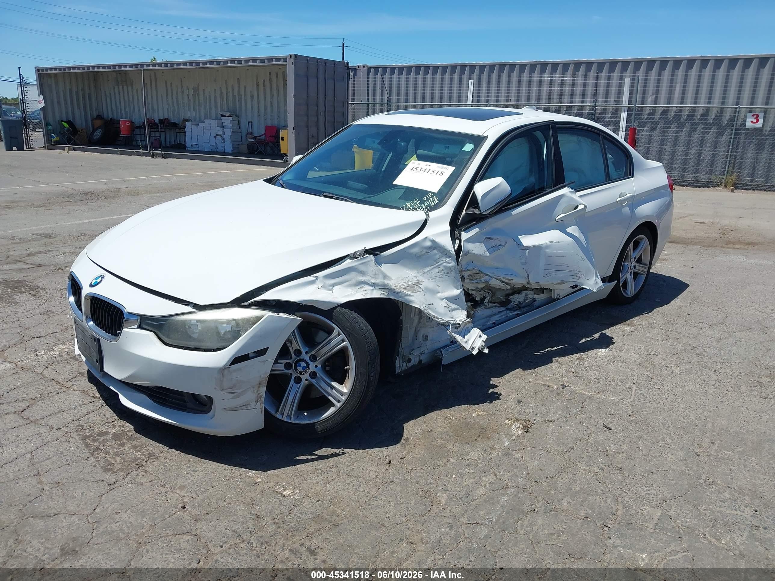 2013 Bmw 328i   White vin: WBA3C1G56DNR47013
