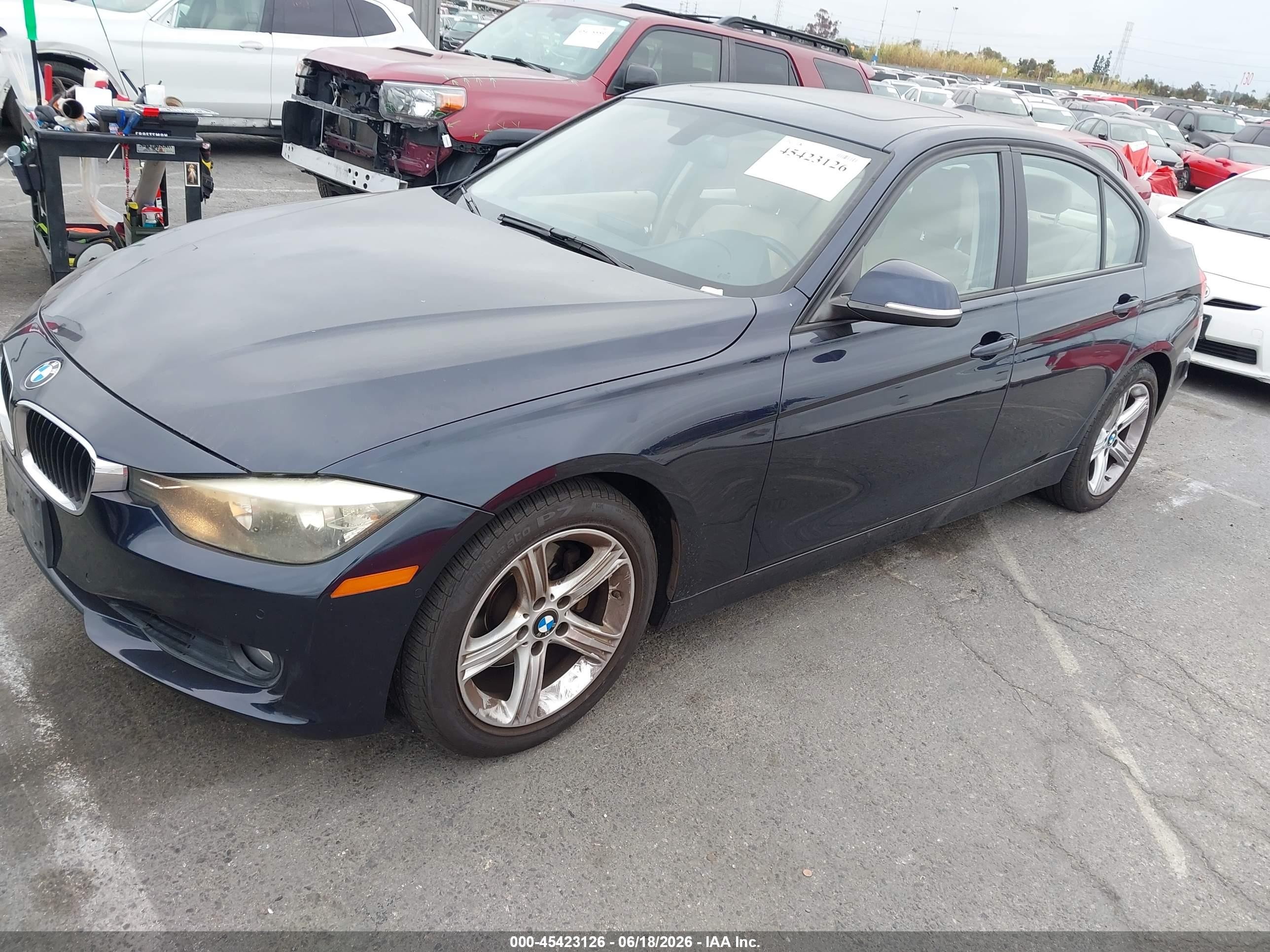 2013 Bmw 328i Dark Blue vin: WBA3C1G5XDNN93495