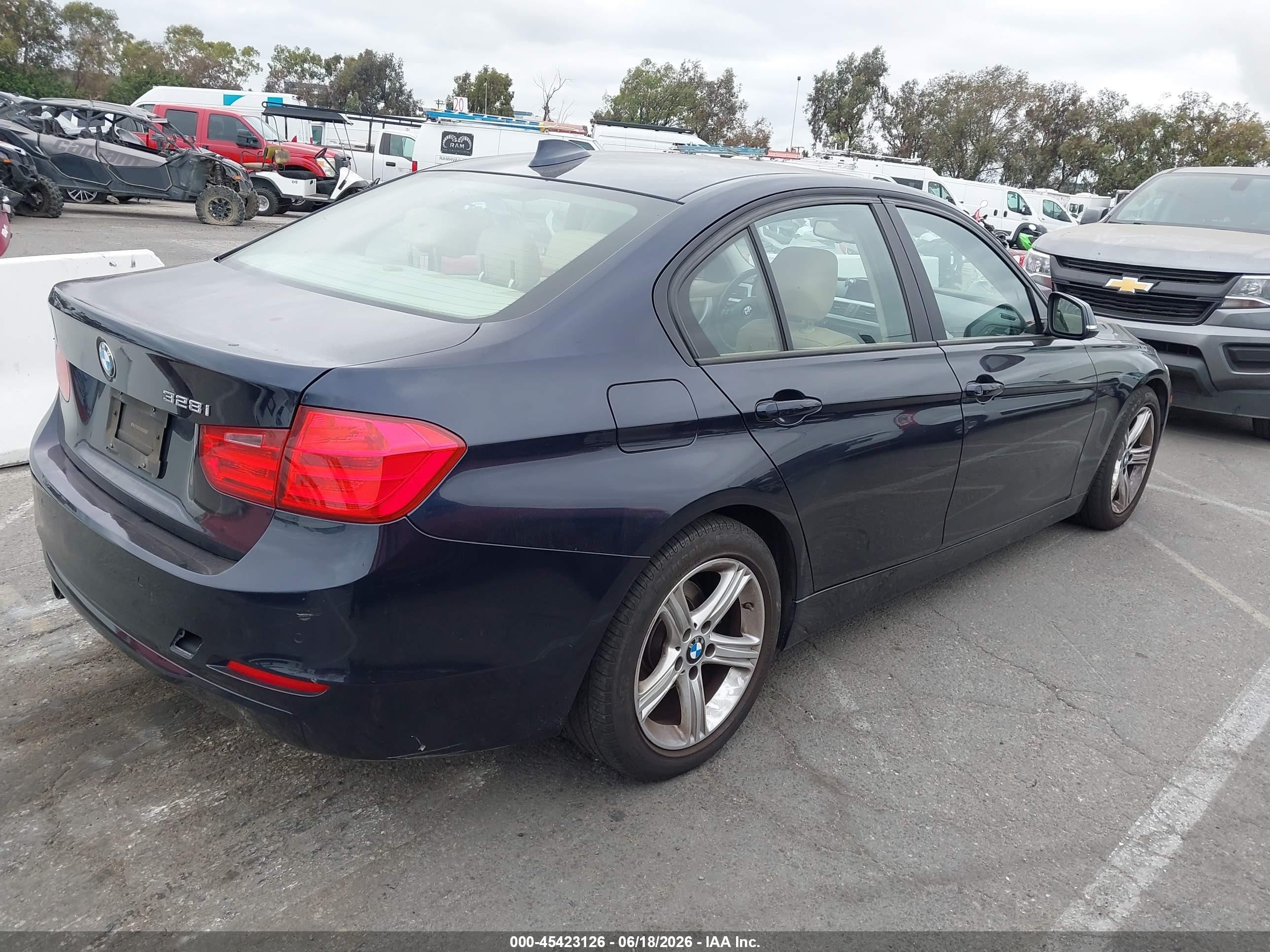 2013 Bmw 328i Dark Blue vin: WBA3C1G5XDNN93495