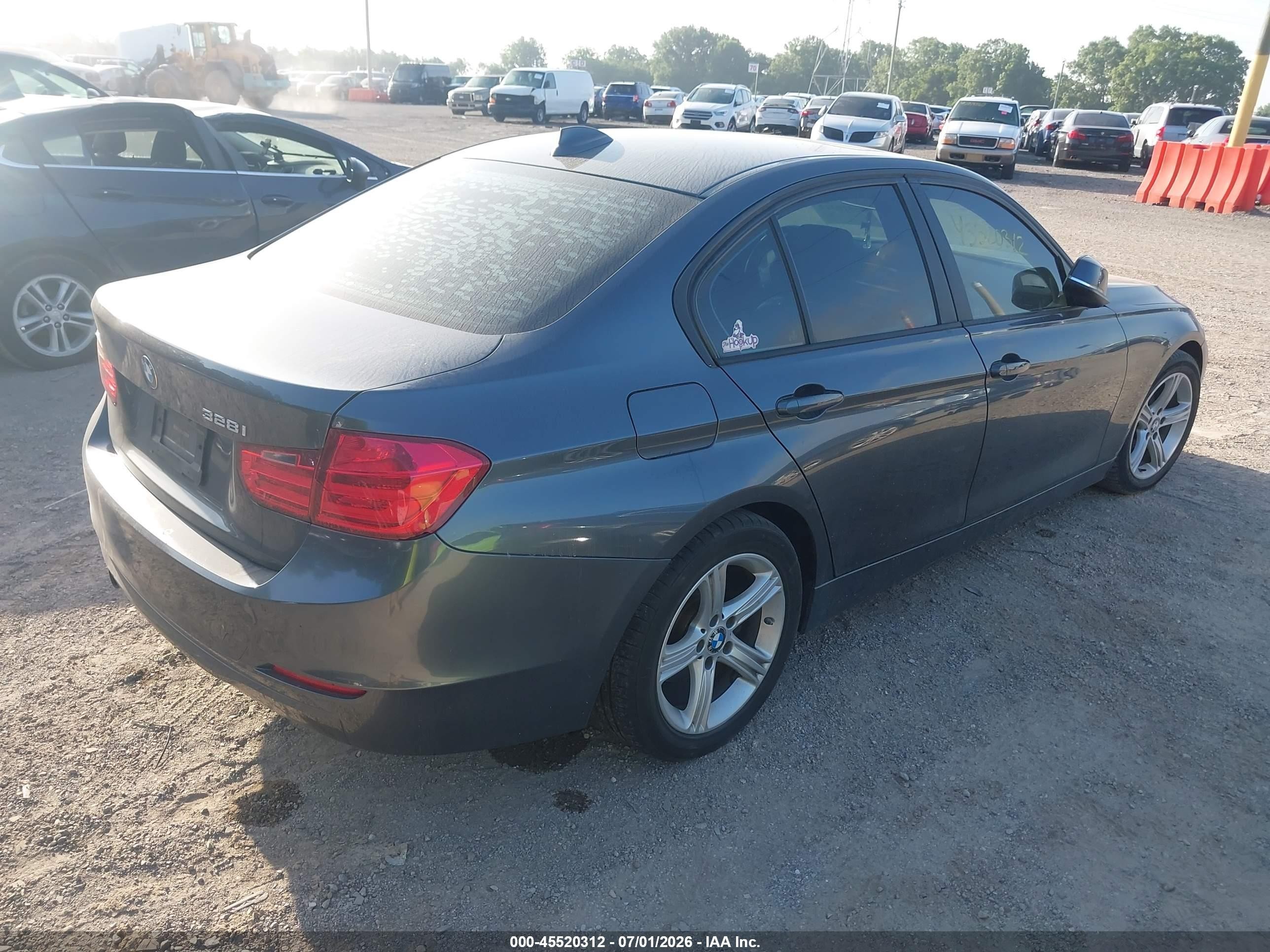 2013 Bmw 328i Gray vin: WBA3C1G5XDNR48312