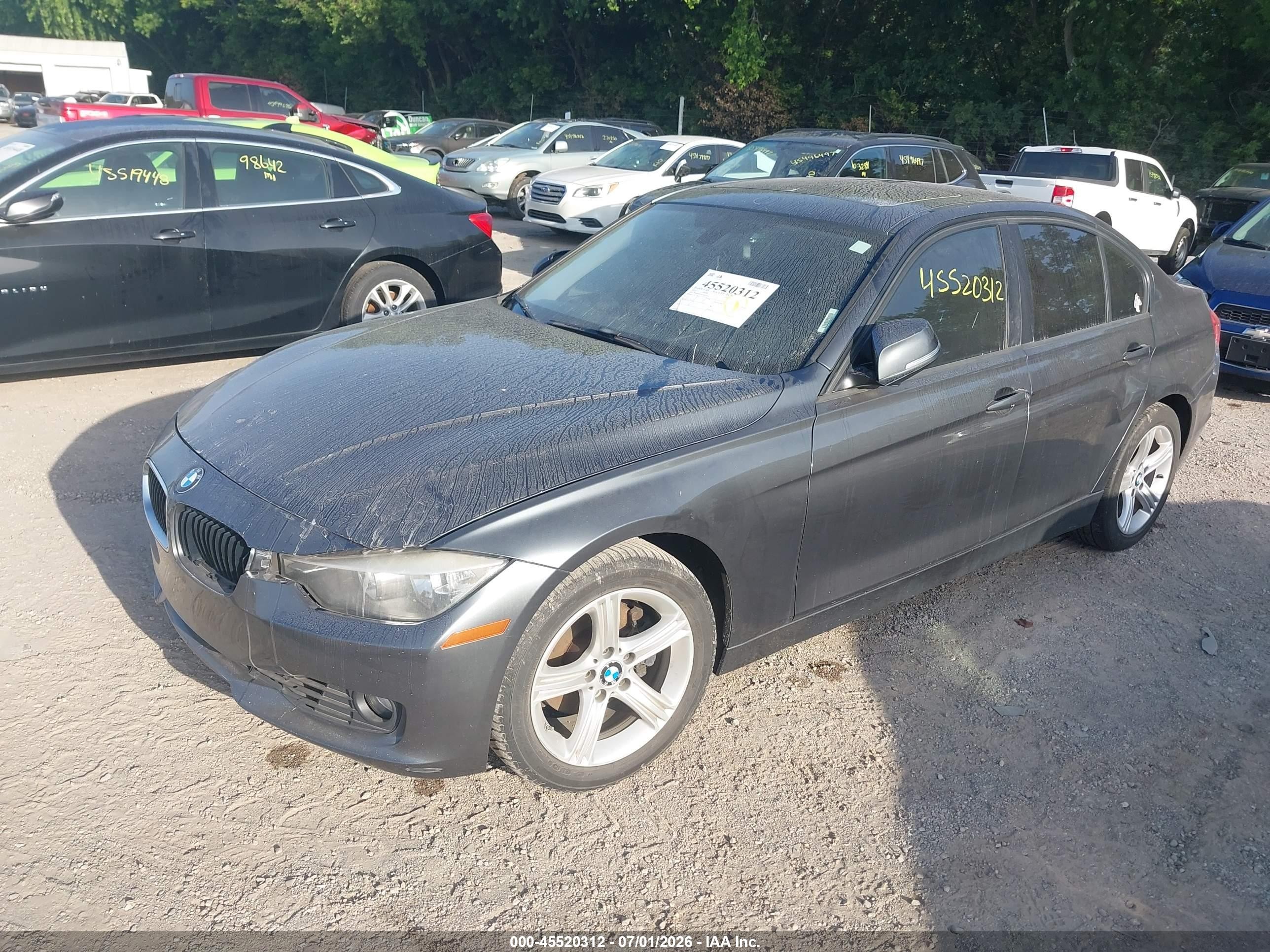 2013 Bmw 328i Gray vin: WBA3C1G5XDNR48312