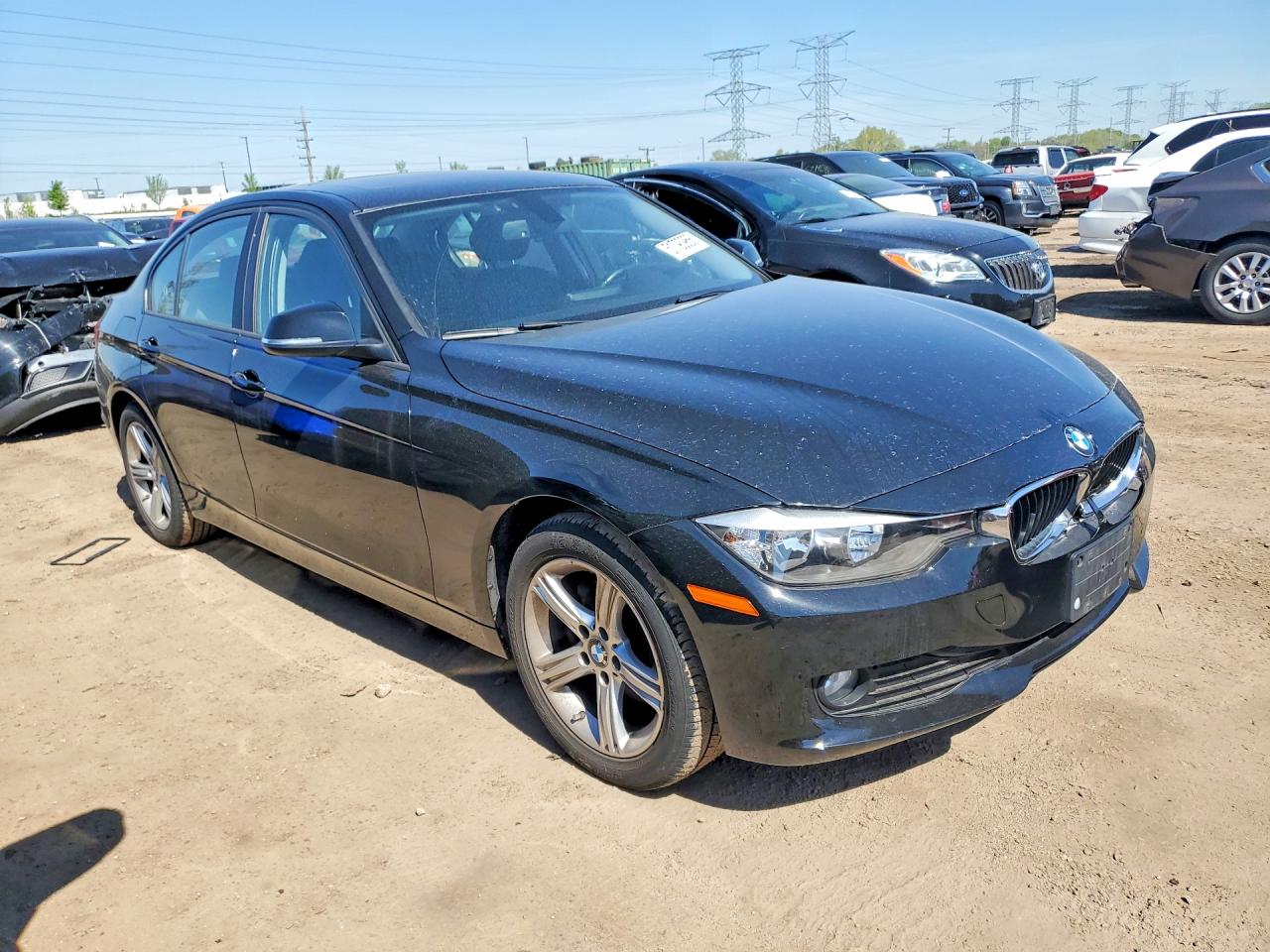 2014 Bmw 320 I Xdrive Black vin: WBA3C3C50EF985219