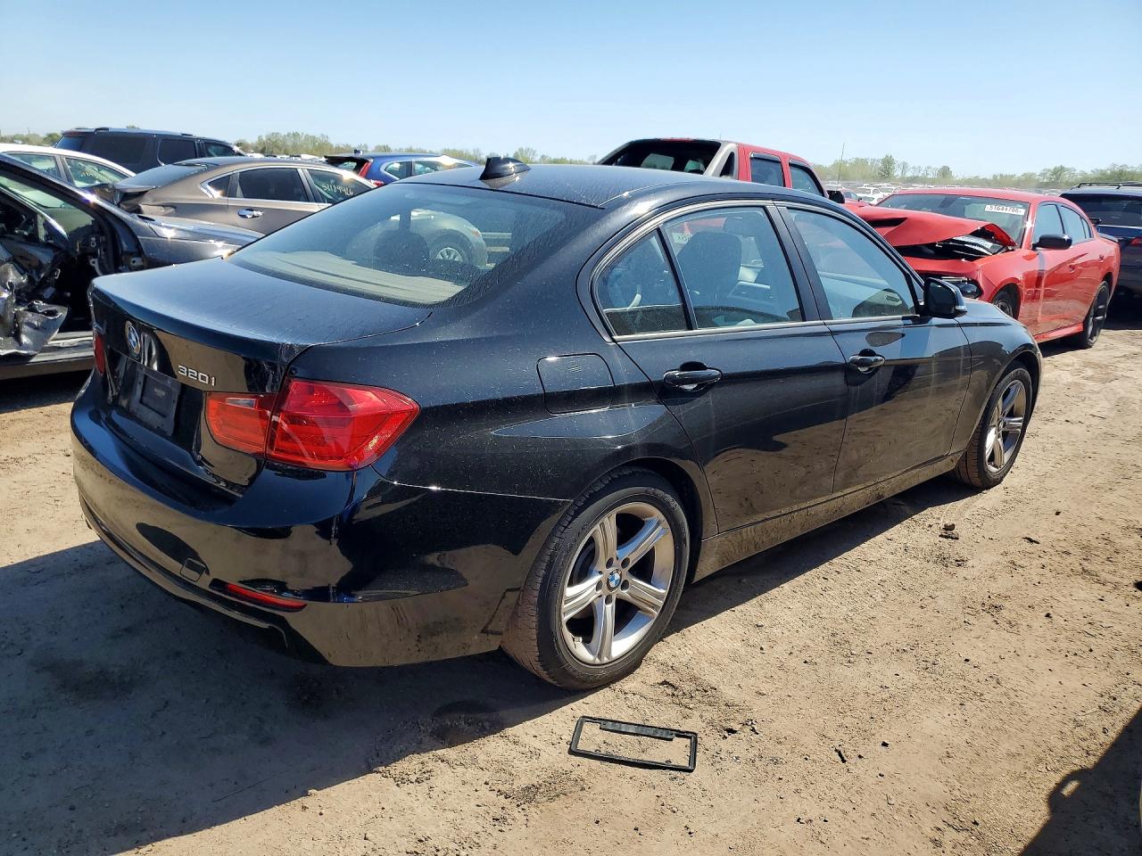 2014 Bmw 320 I Xdrive Black vin: WBA3C3C50EF985219