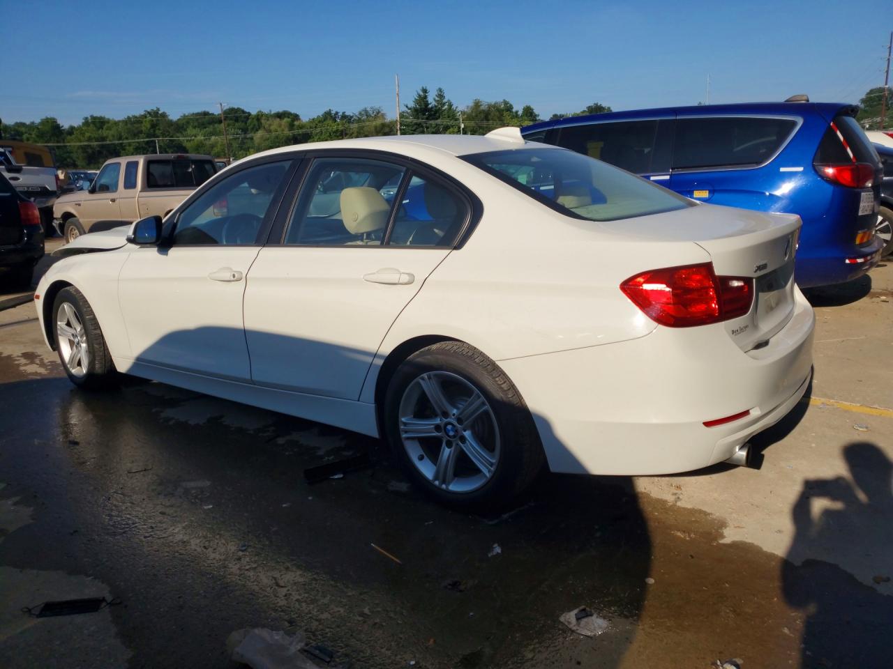 2014 Bmw 320 I Xdrive White vin: WBA3C3C50EP662640