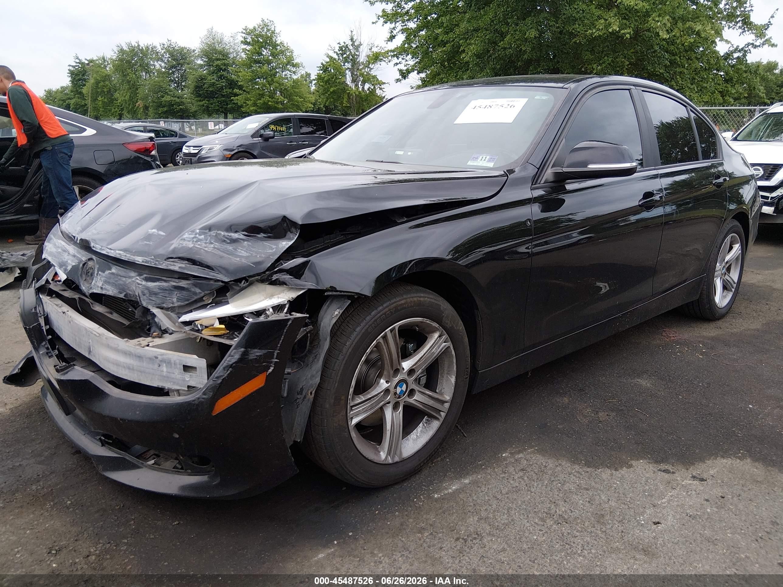 2014 Bmw 320i Xdrive Black vin: WBA3C3C50EPV90175