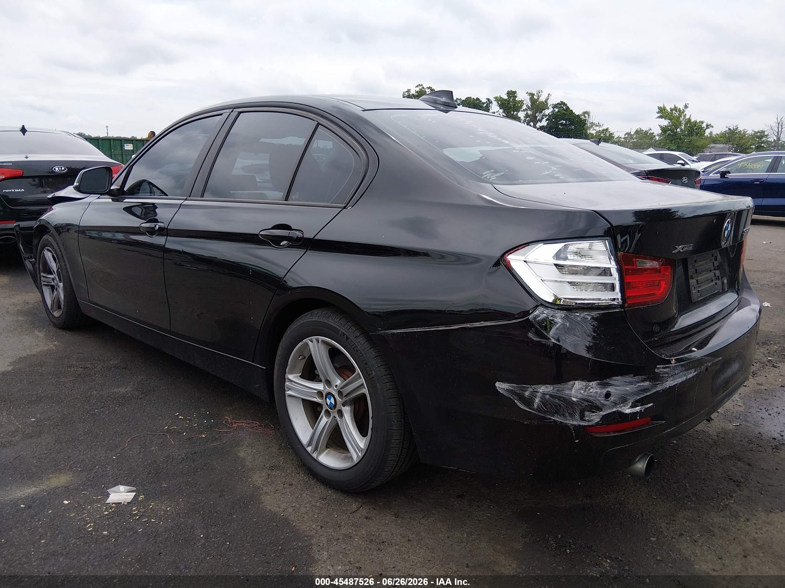 2014 Bmw 320i Xdrive Black vin: WBA3C3C50EPV90175