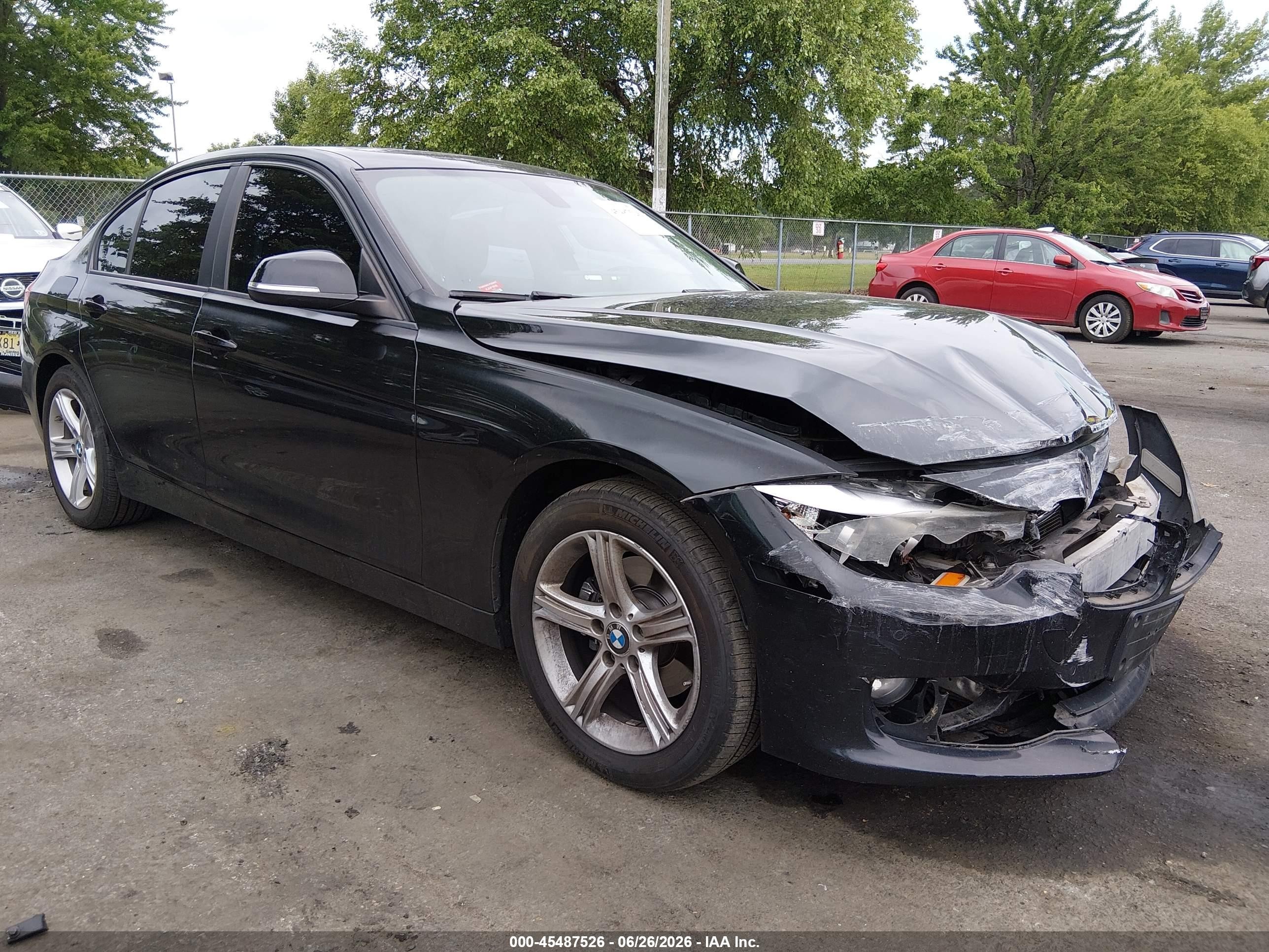 2014 Bmw 320i Xdrive Black vin: WBA3C3C50EPV90175