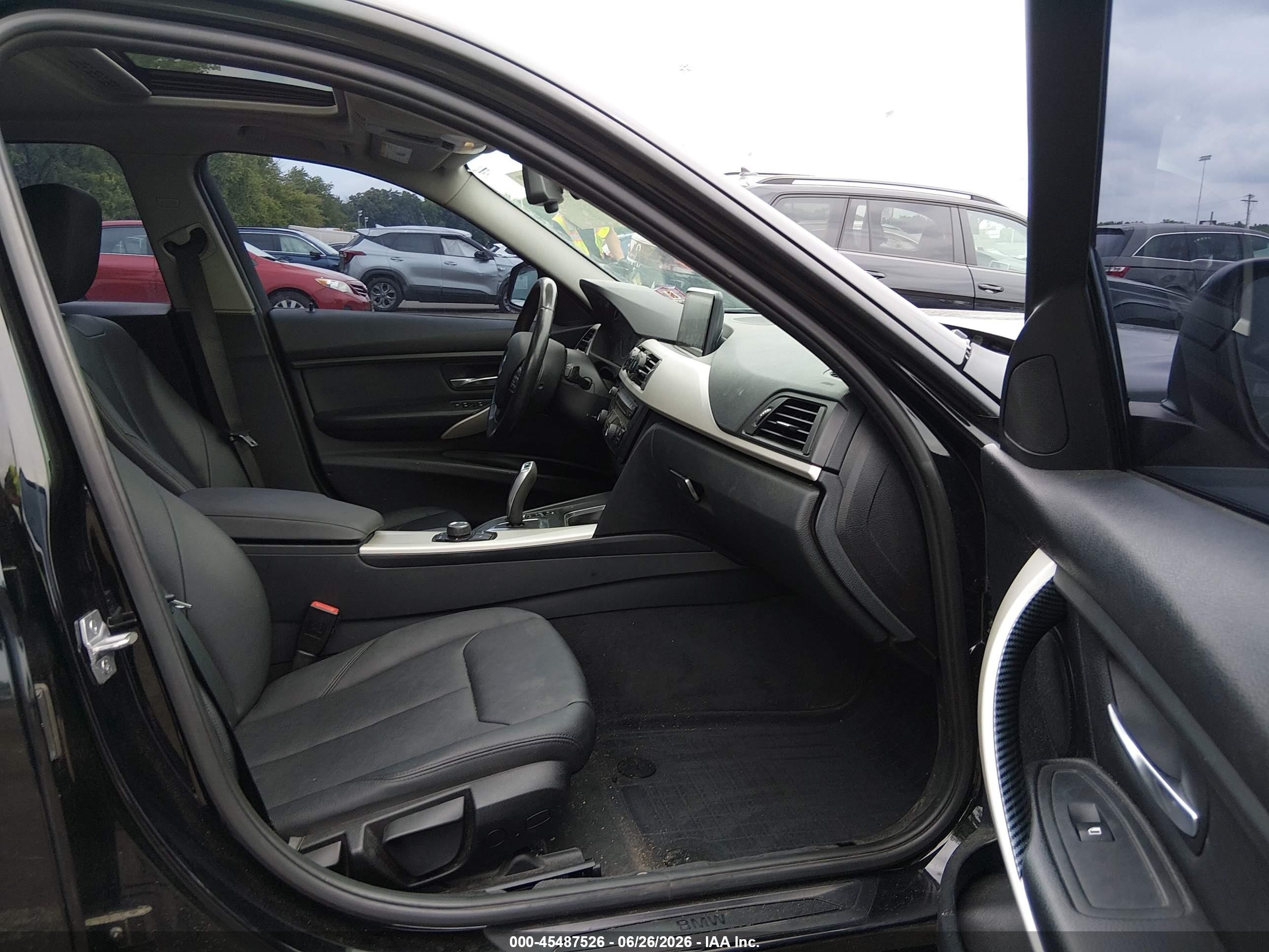 2014 Bmw 320i Xdrive Black vin: WBA3C3C50EPV90175