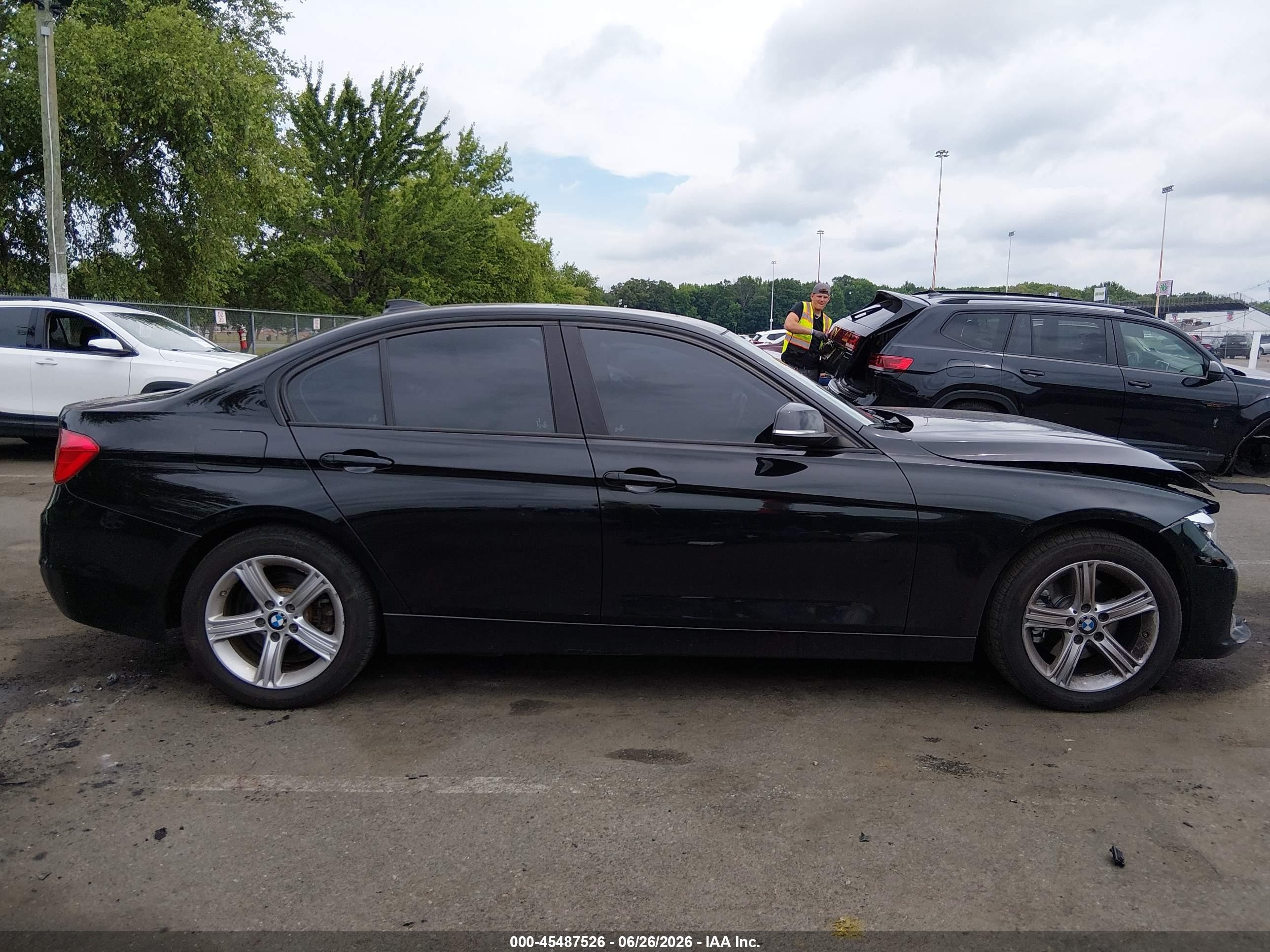 2014 Bmw 320i Xdrive Black vin: WBA3C3C50EPV90175