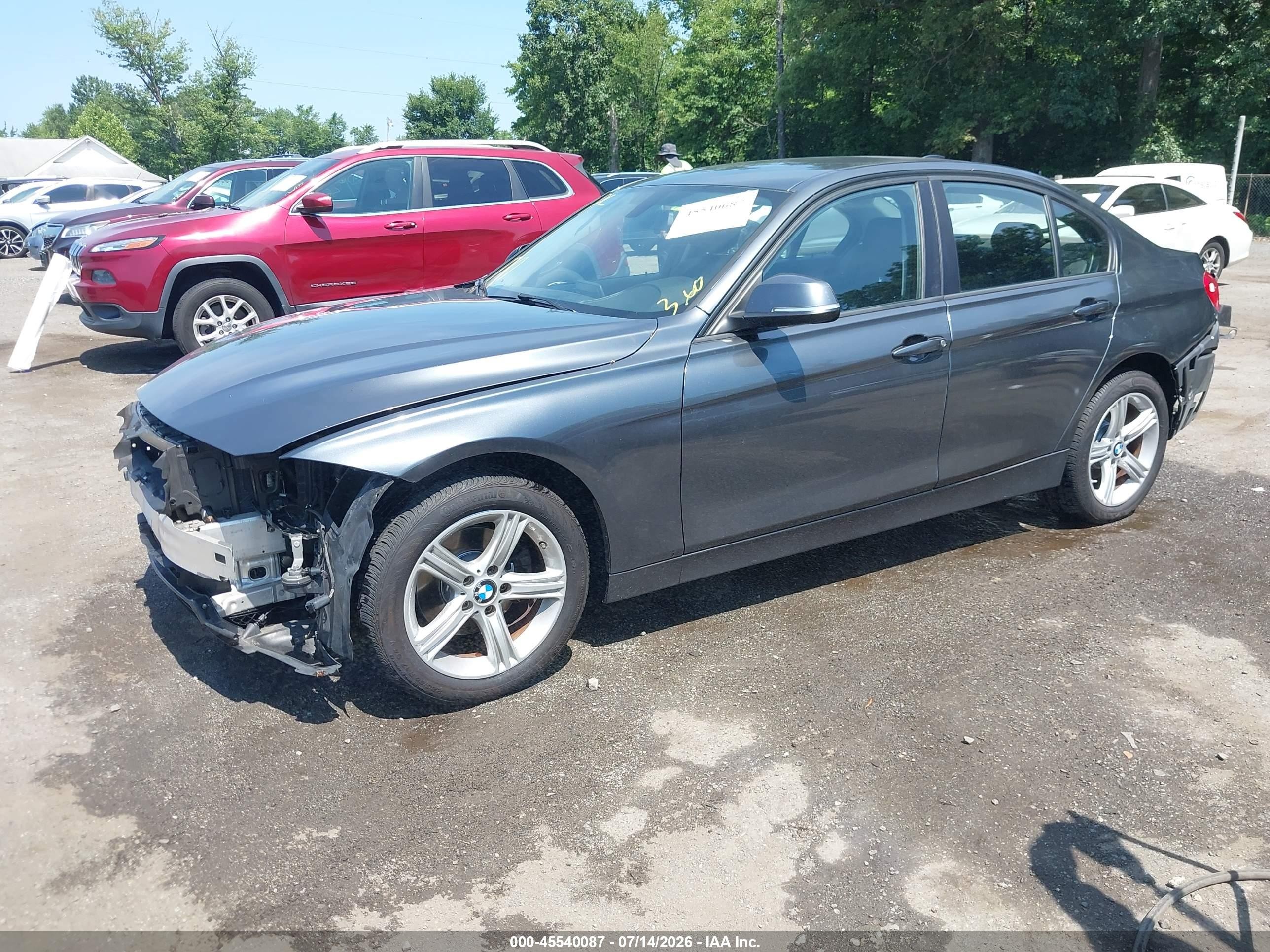 2014 Bmw 320i Xdrive Gray vin: WBA3C3C51EP662792