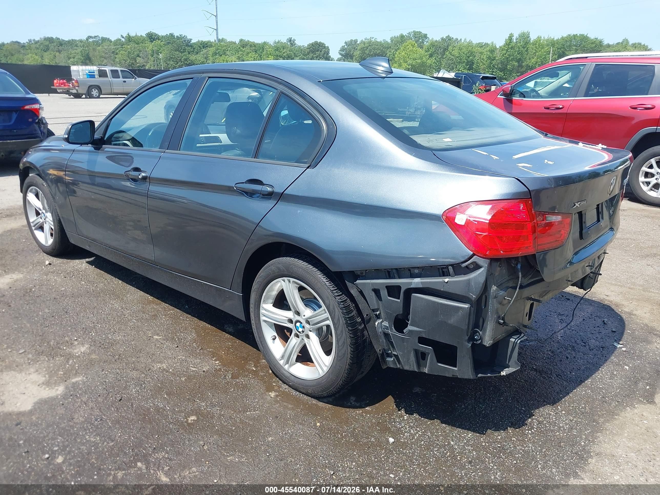 2014 Bmw 320i Xdrive Gray vin: WBA3C3C51EP662792