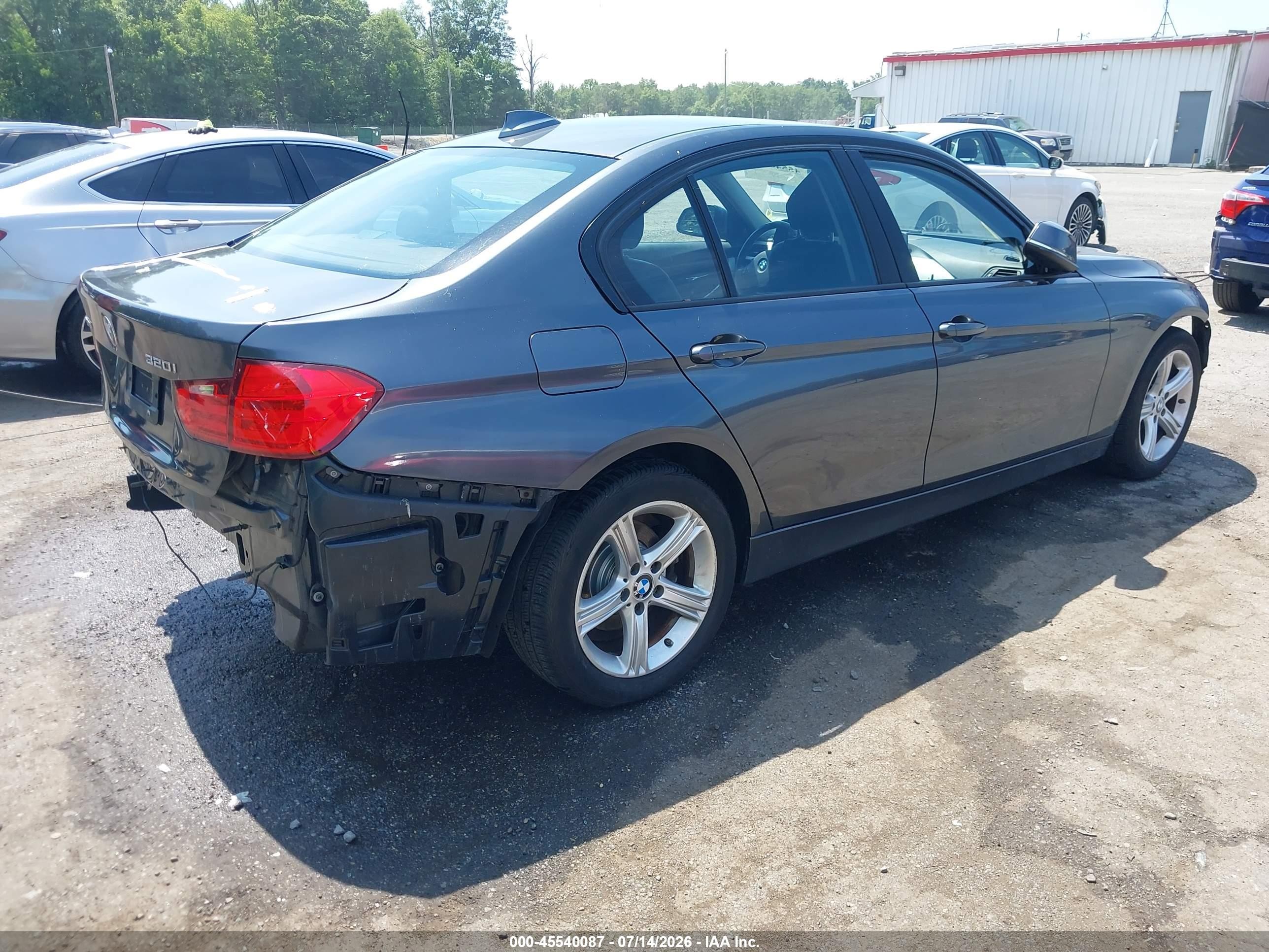 2014 Bmw 320i Xdrive Gray vin: WBA3C3C51EP662792