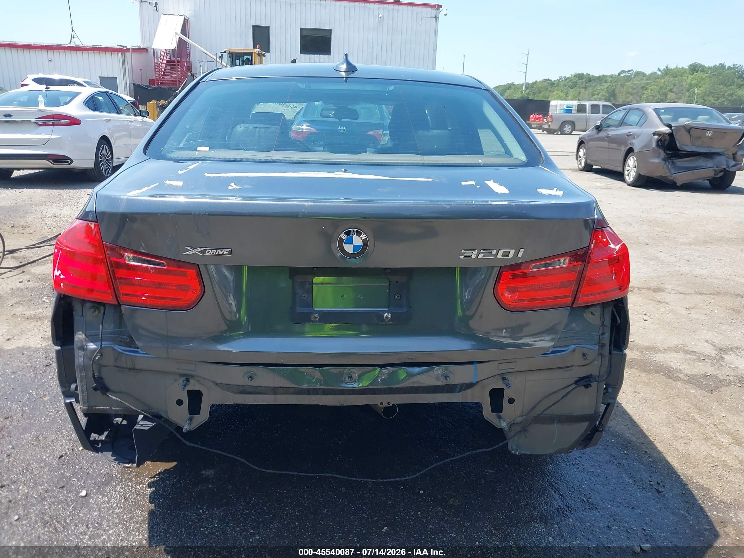 2014 Bmw 320i Xdrive Gray vin: WBA3C3C51EP662792