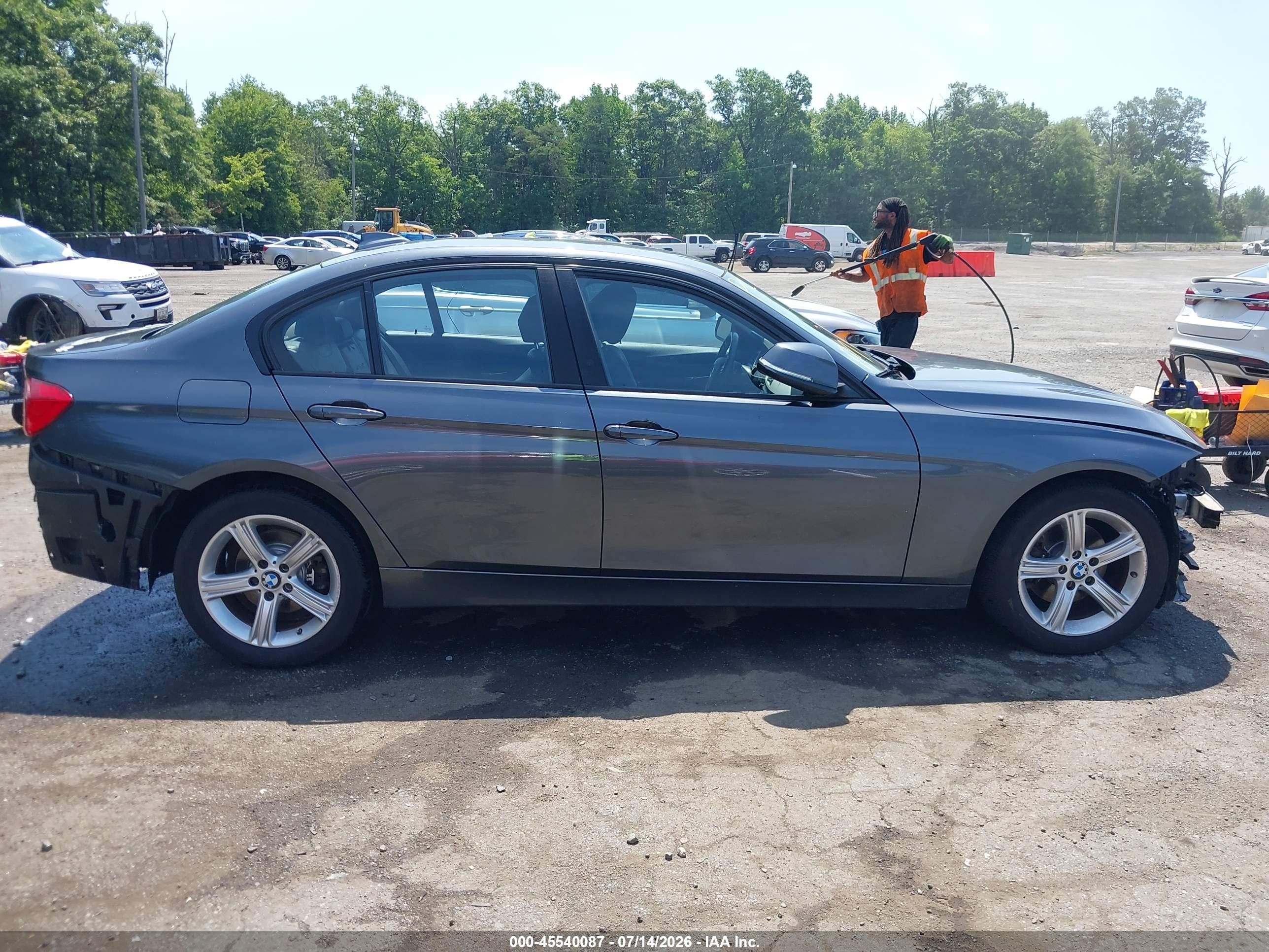 2014 Bmw 320i Xdrive Gray vin: WBA3C3C51EP662792