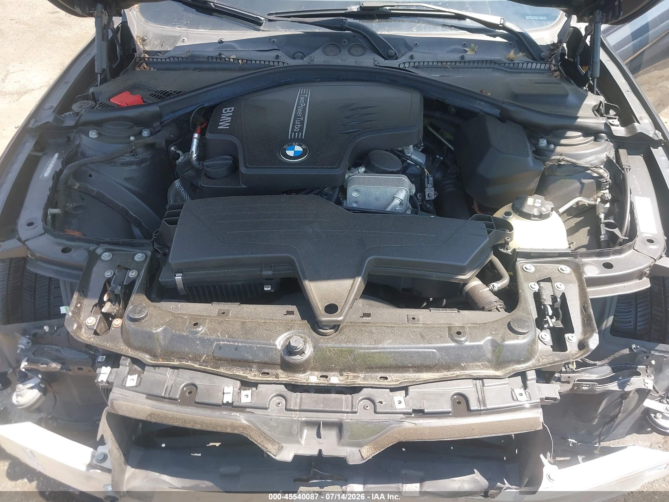 2014 Bmw 320i Xdrive Gray vin: WBA3C3C51EP662792