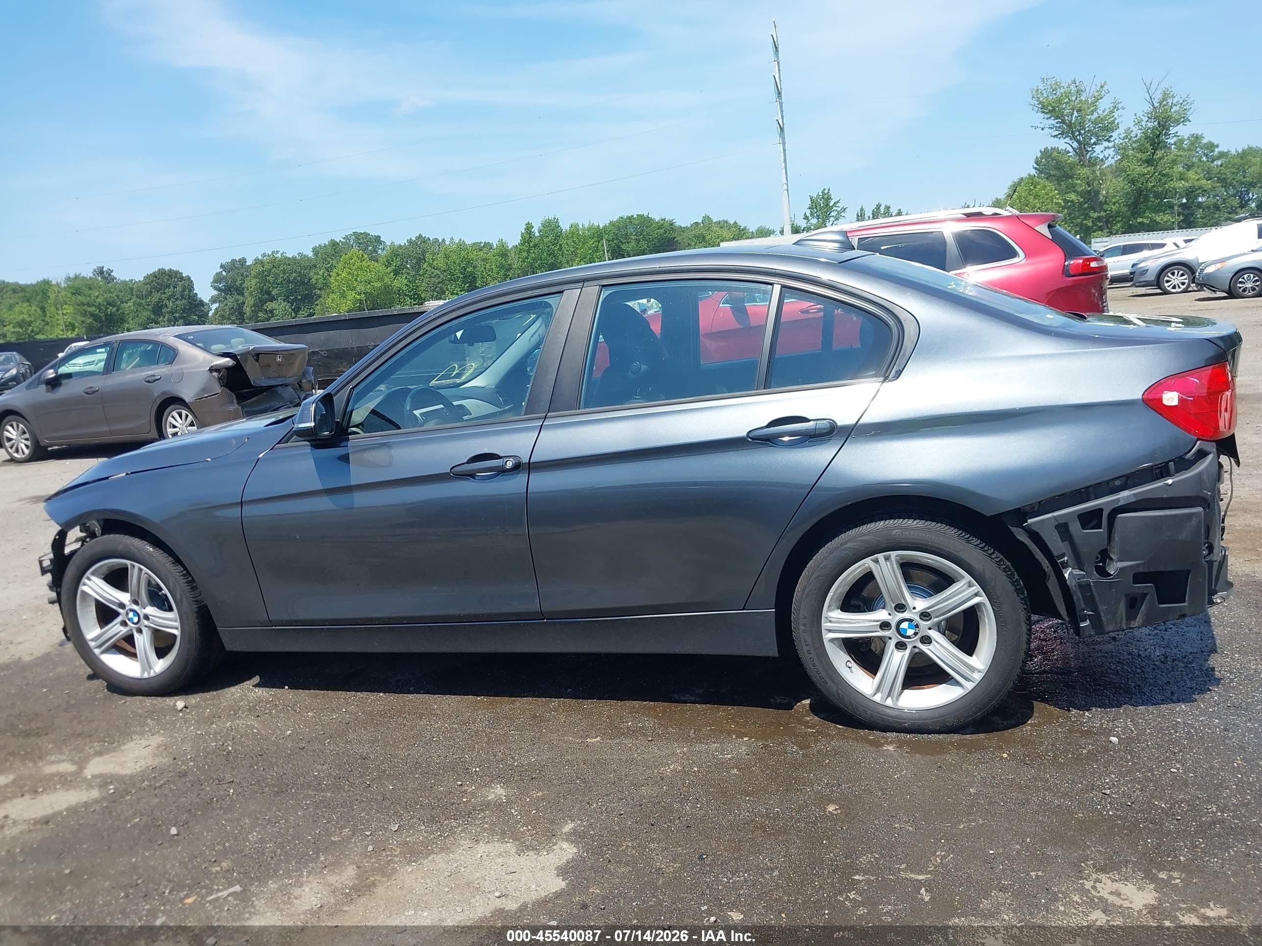 2014 Bmw 320i Xdrive Gray vin: WBA3C3C51EP662792