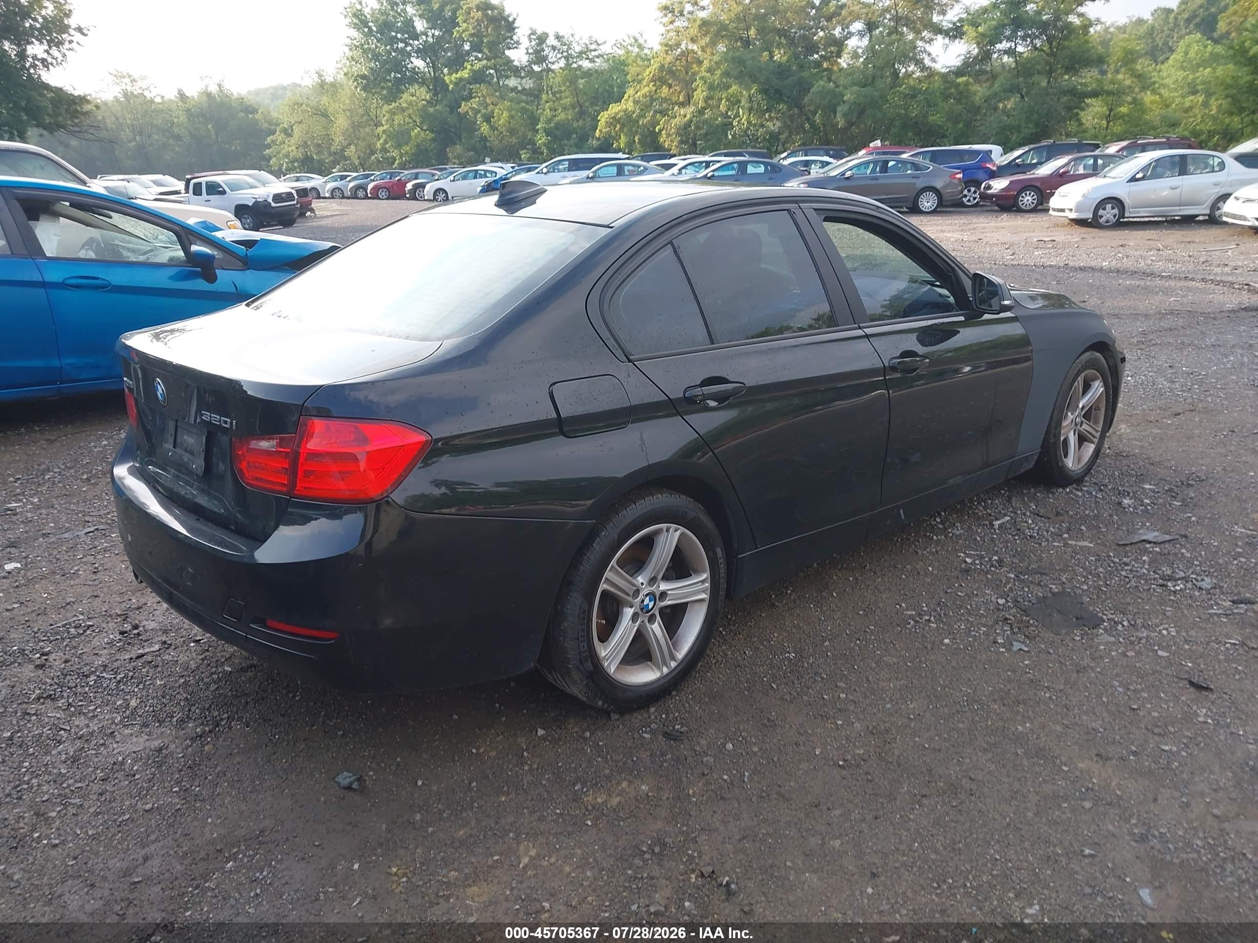 2014 Bmw 320i Xdrive Black vin: WBA3C3C52EK200402