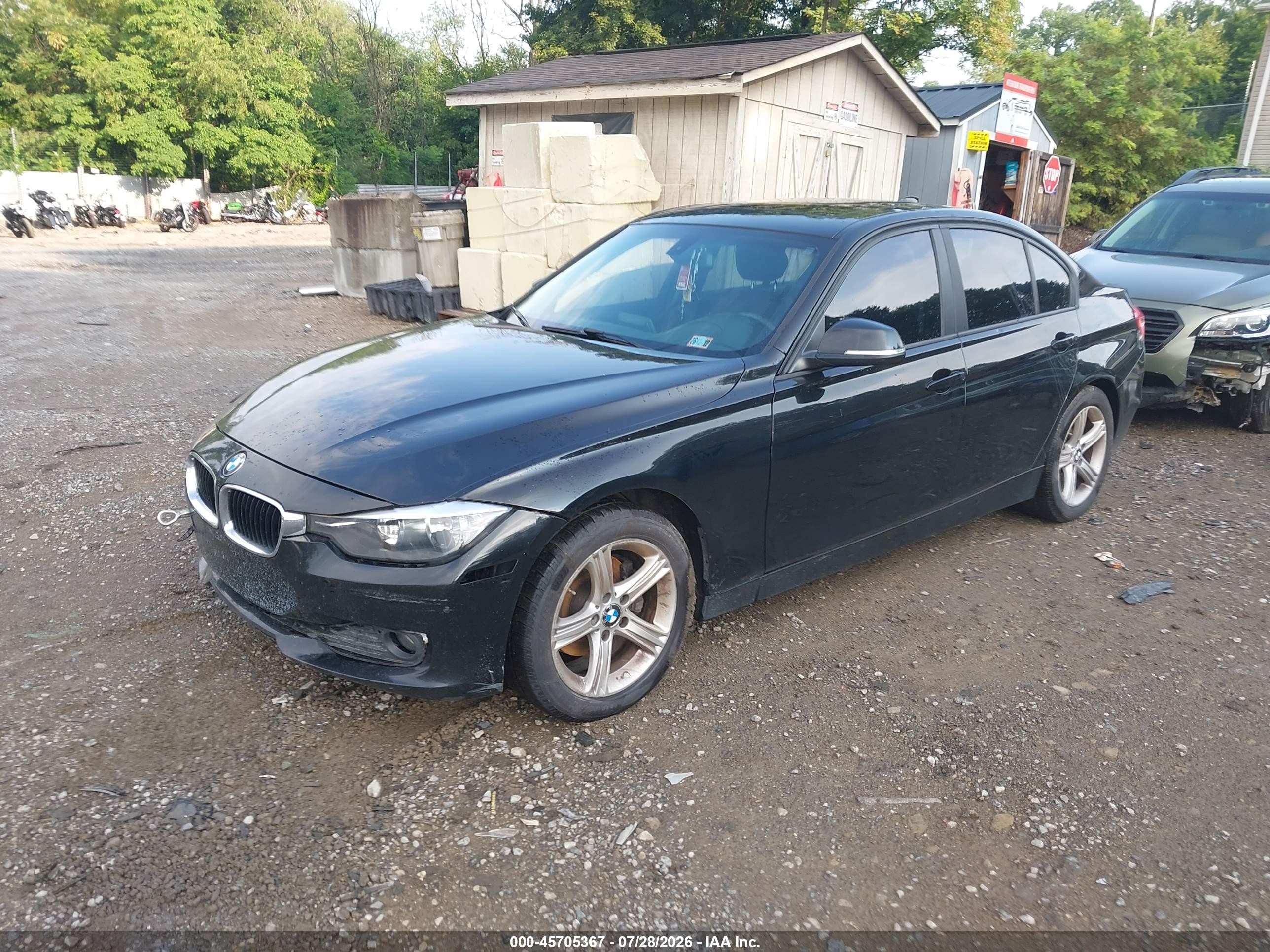 2014 Bmw 320i Xdrive Black vin: WBA3C3C52EK200402