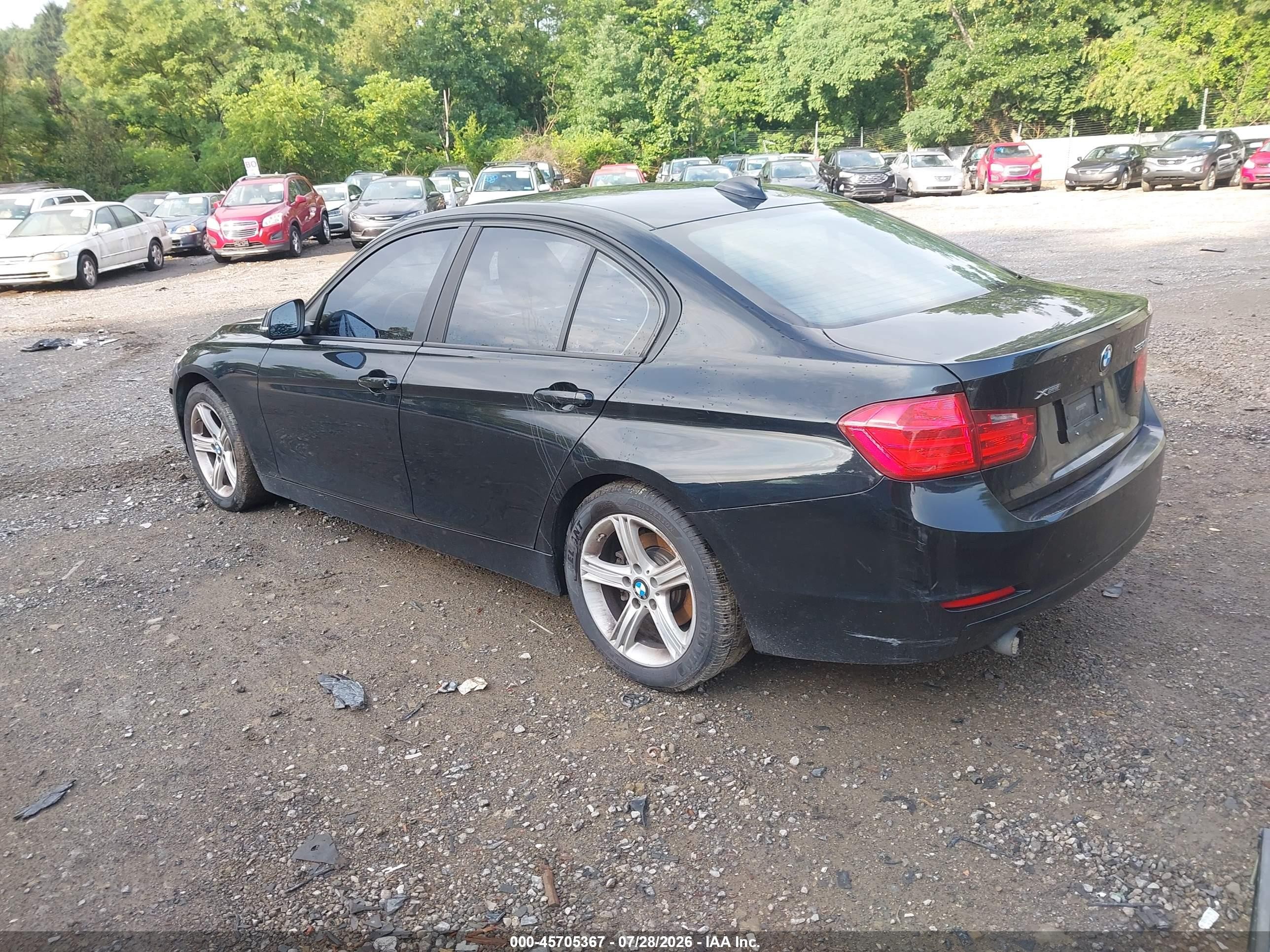 2014 Bmw 320i Xdrive Black vin: WBA3C3C52EK200402
