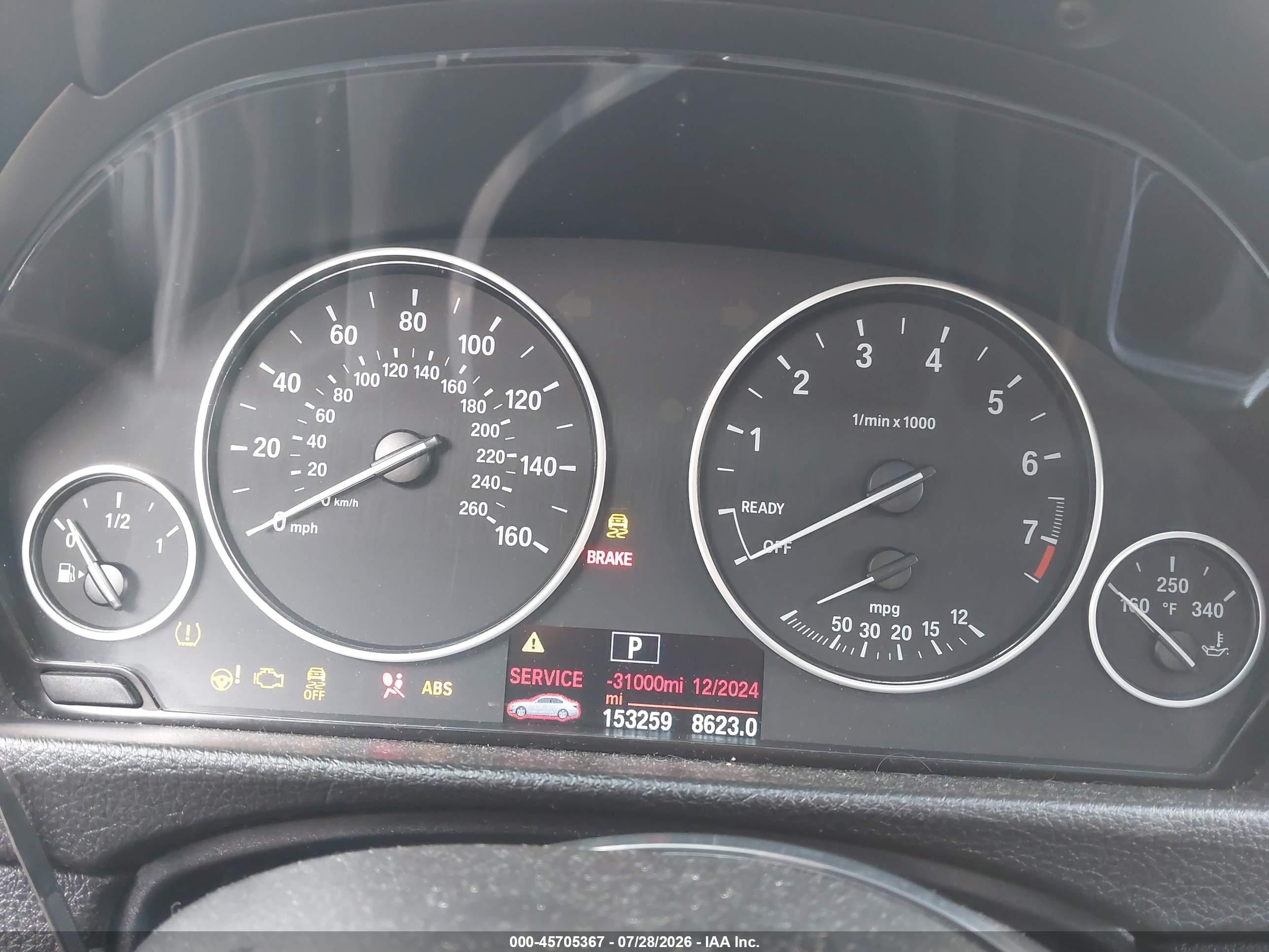 2014 Bmw 320i Xdrive Black vin: WBA3C3C52EK200402