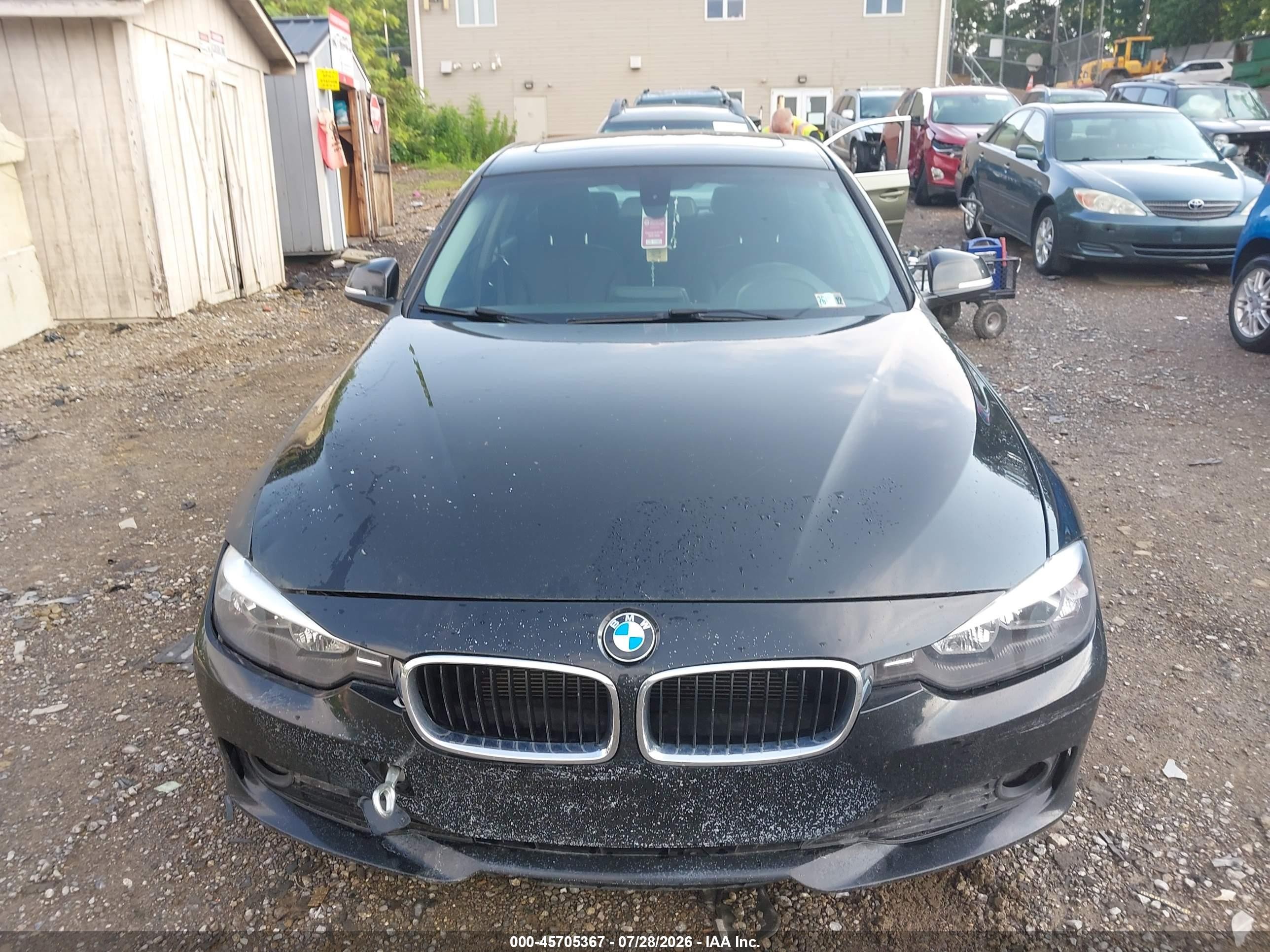 2014 Bmw 320i Xdrive Black vin: WBA3C3C52EK200402