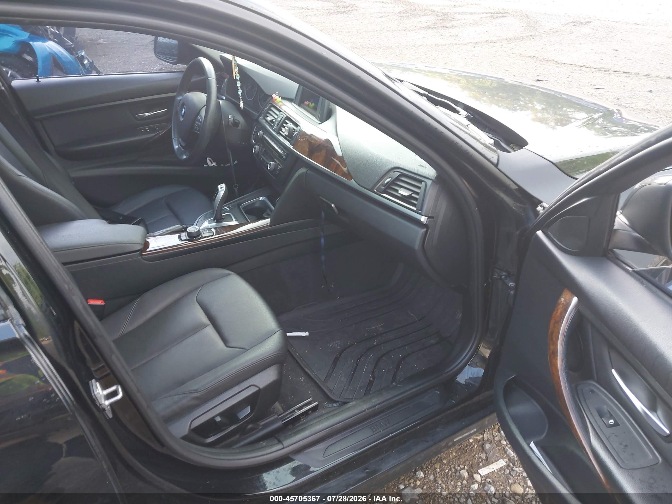2014 Bmw 320i Xdrive Black vin: WBA3C3C52EK200402