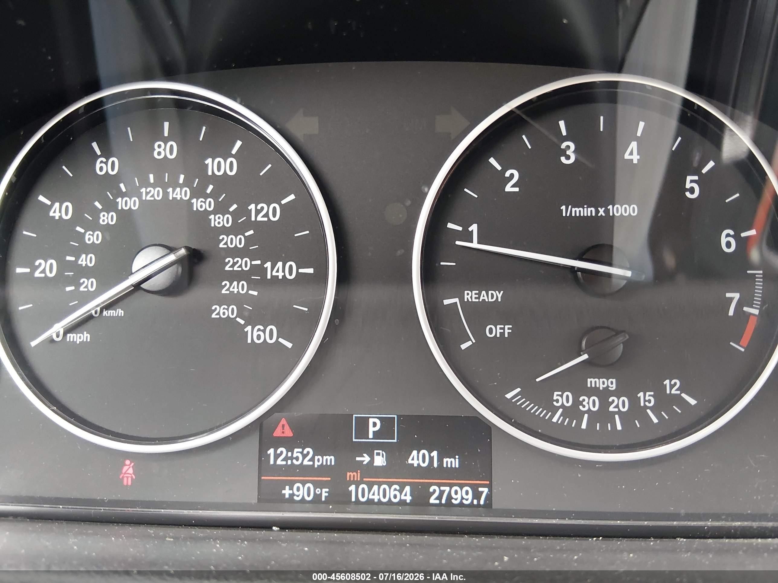 2015 Bmw 320i Xdrive White vin: WBA3C3C52FK202958