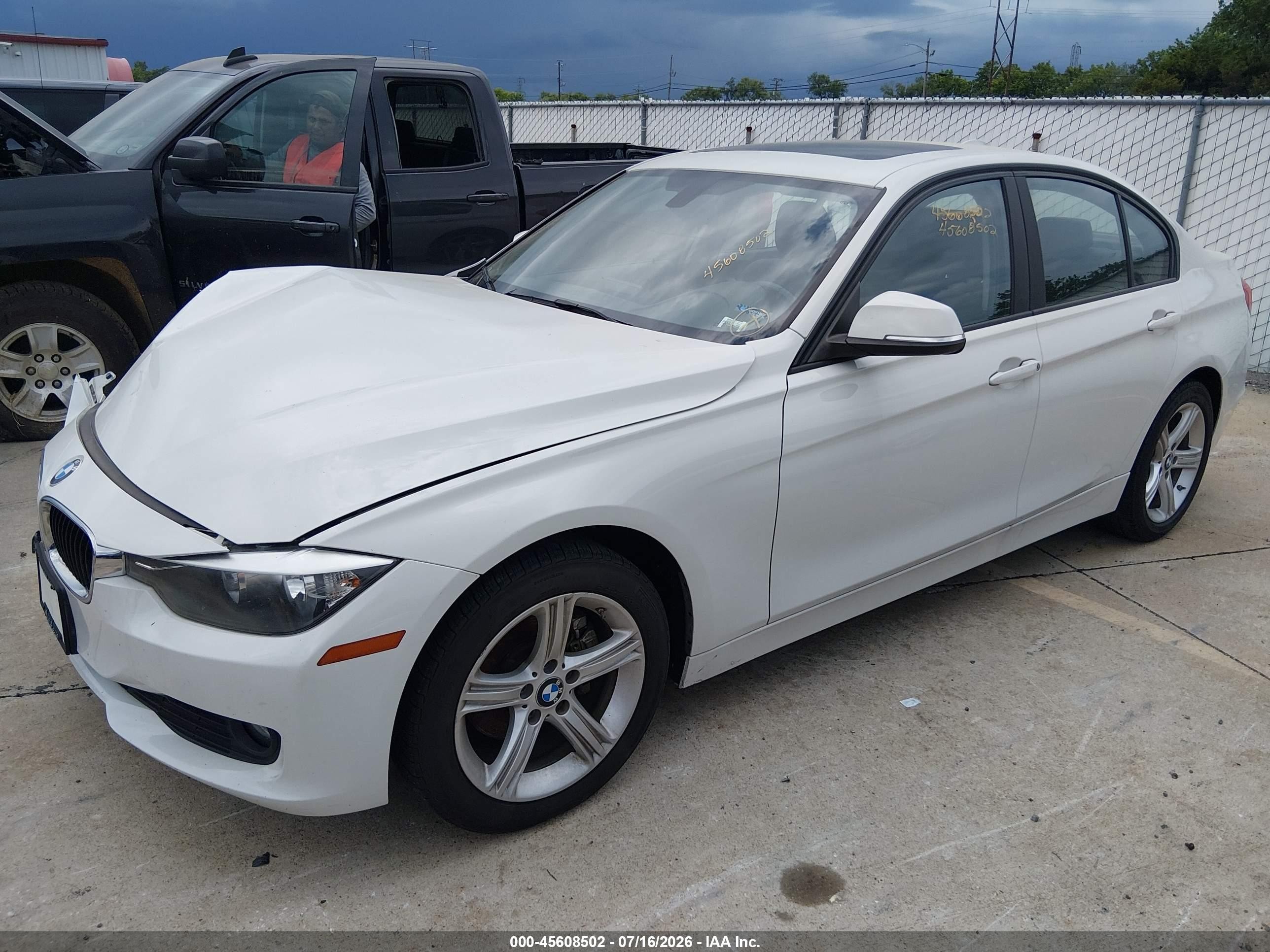 2015 Bmw 320i Xdrive White vin: WBA3C3C52FK202958