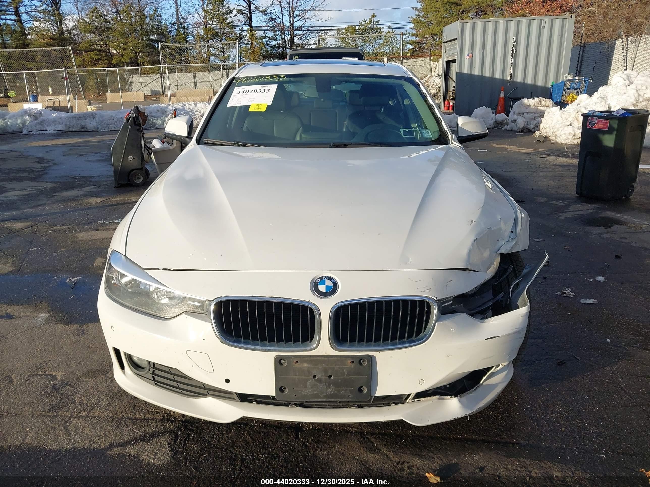 2015 Bmw 320i Xdrive White vin: WBA3C3C52FP663810