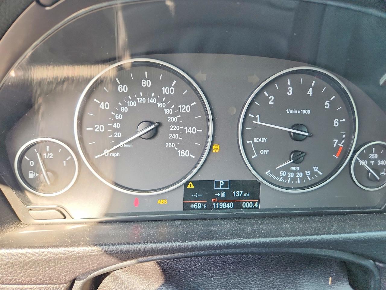 2014 Bmw 320 I Xdrive Gray vin: WBA3C3C53EF984582
