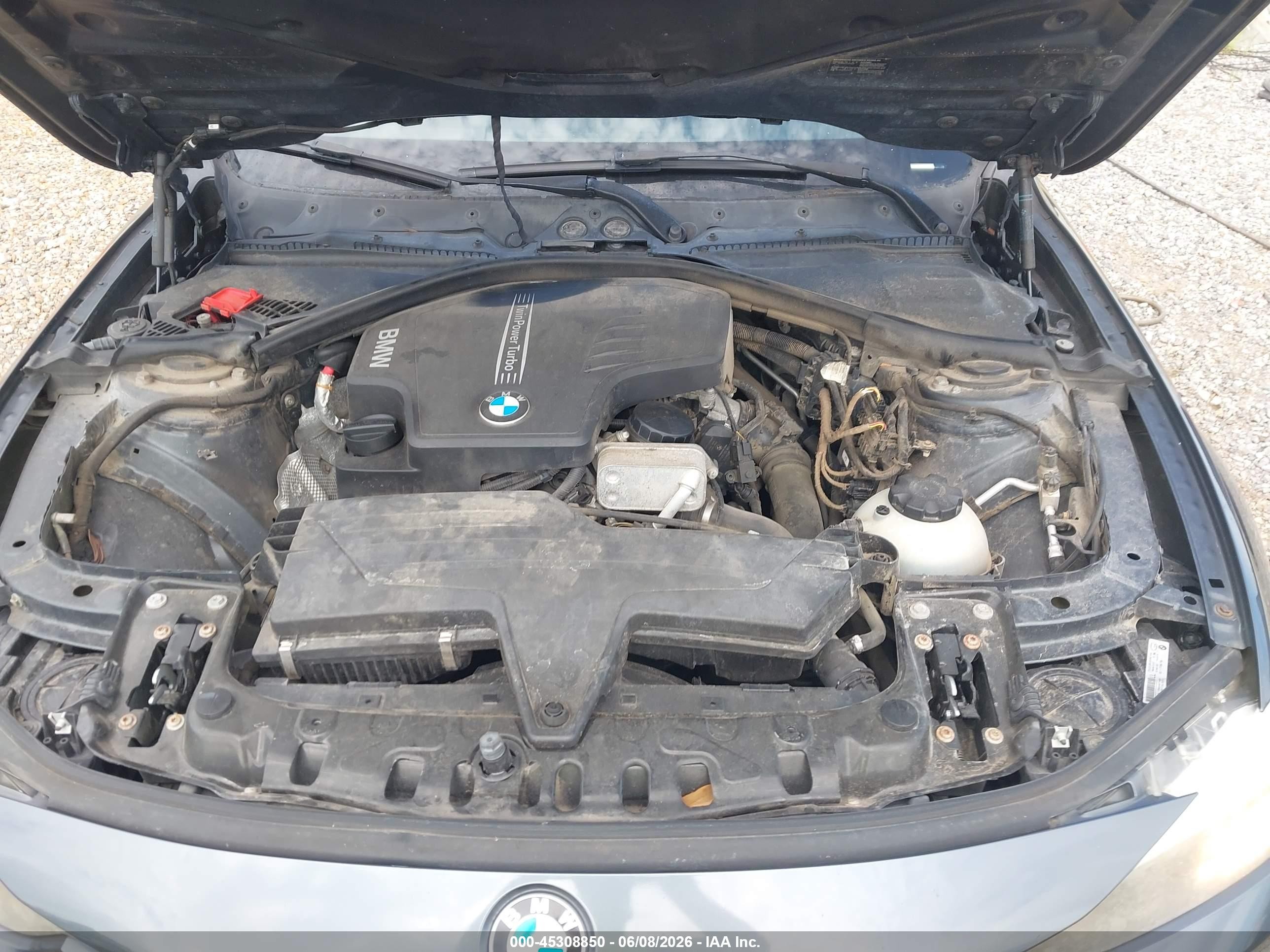 2014 Bmw 320i Xdrive Gray vin: WBA3C3C53EF985943