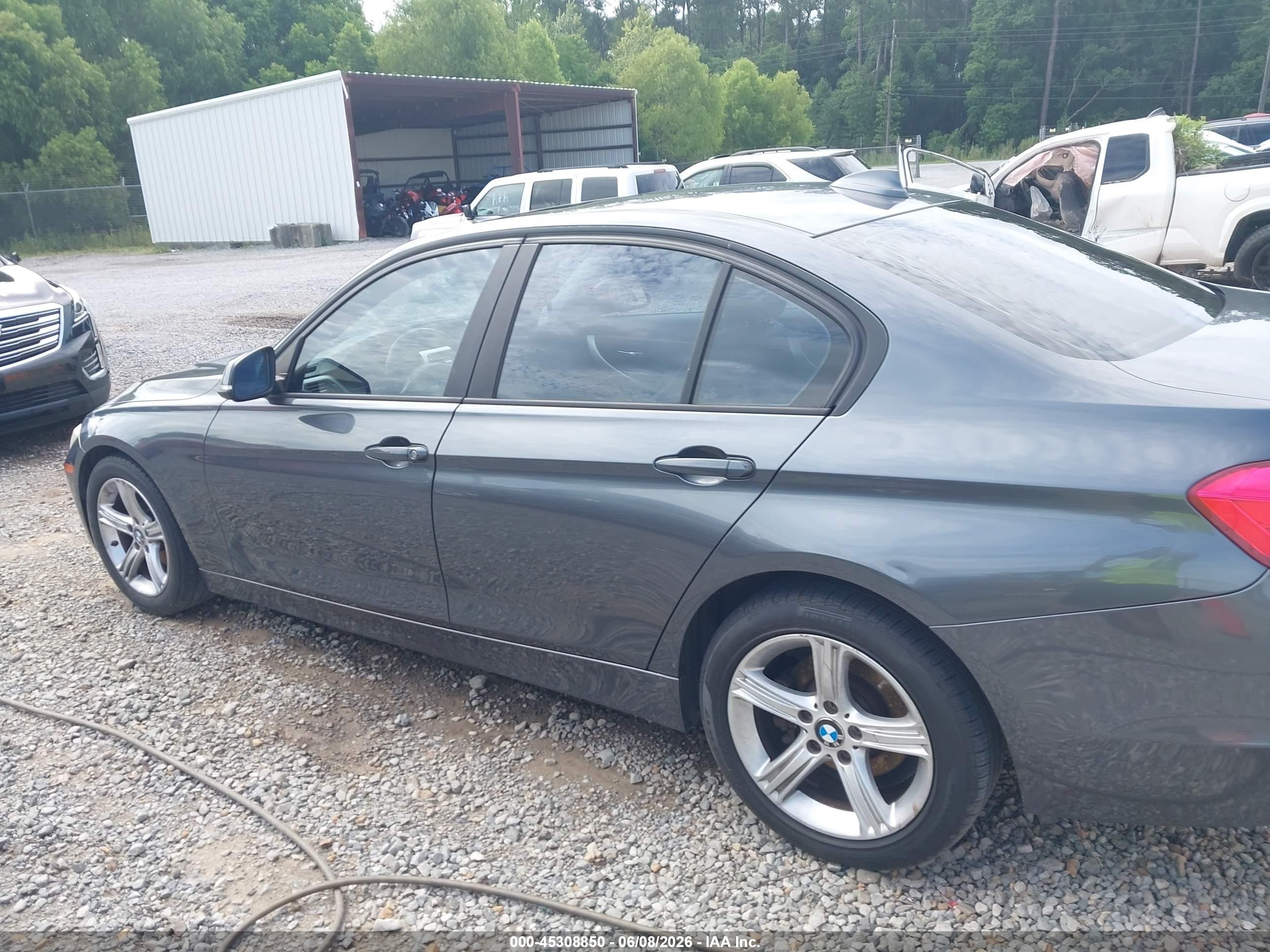 2014 Bmw 320i Xdrive Gray vin: WBA3C3C53EF985943
