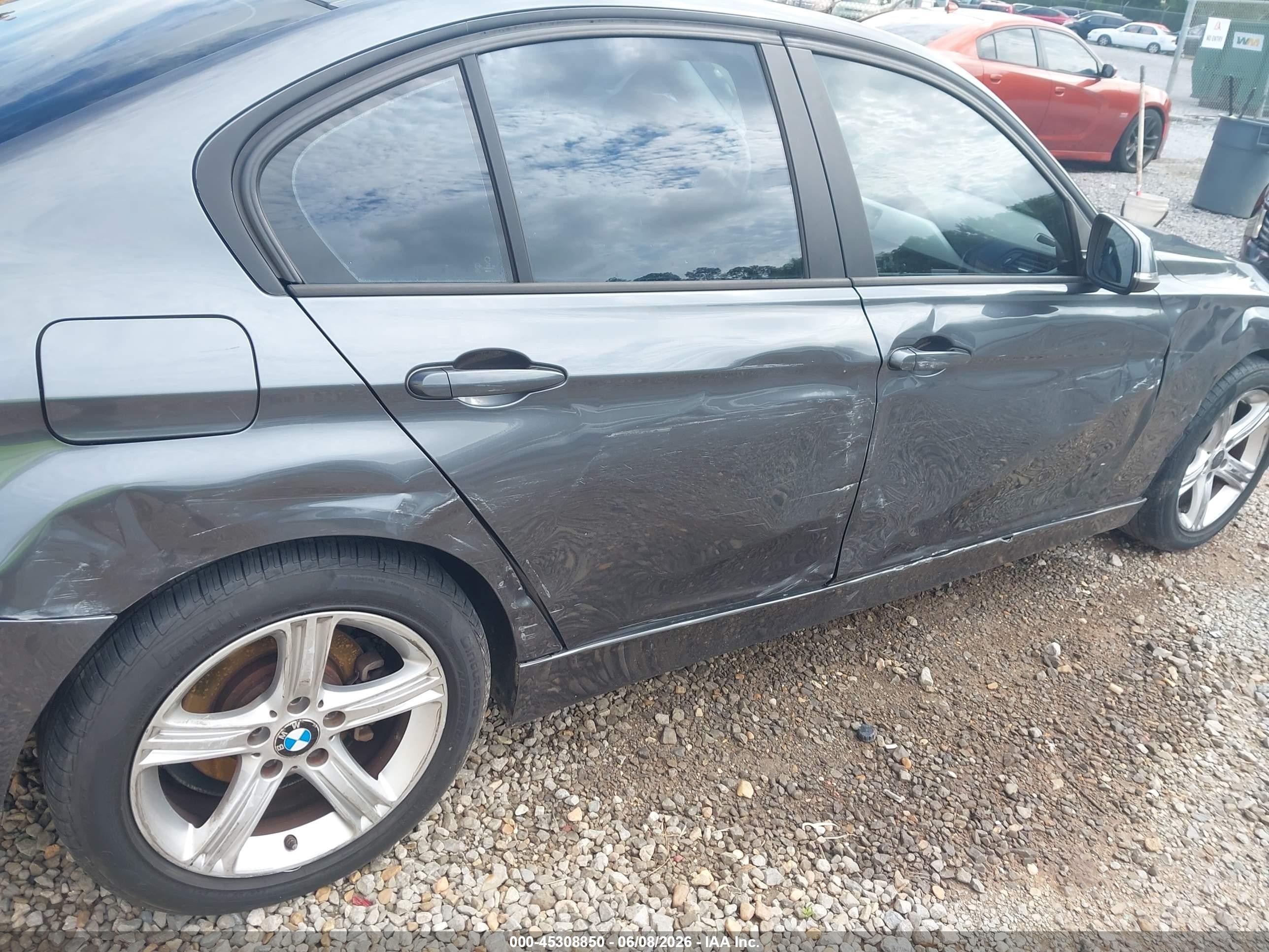 2014 Bmw 320i Xdrive Gray vin: WBA3C3C53EF985943