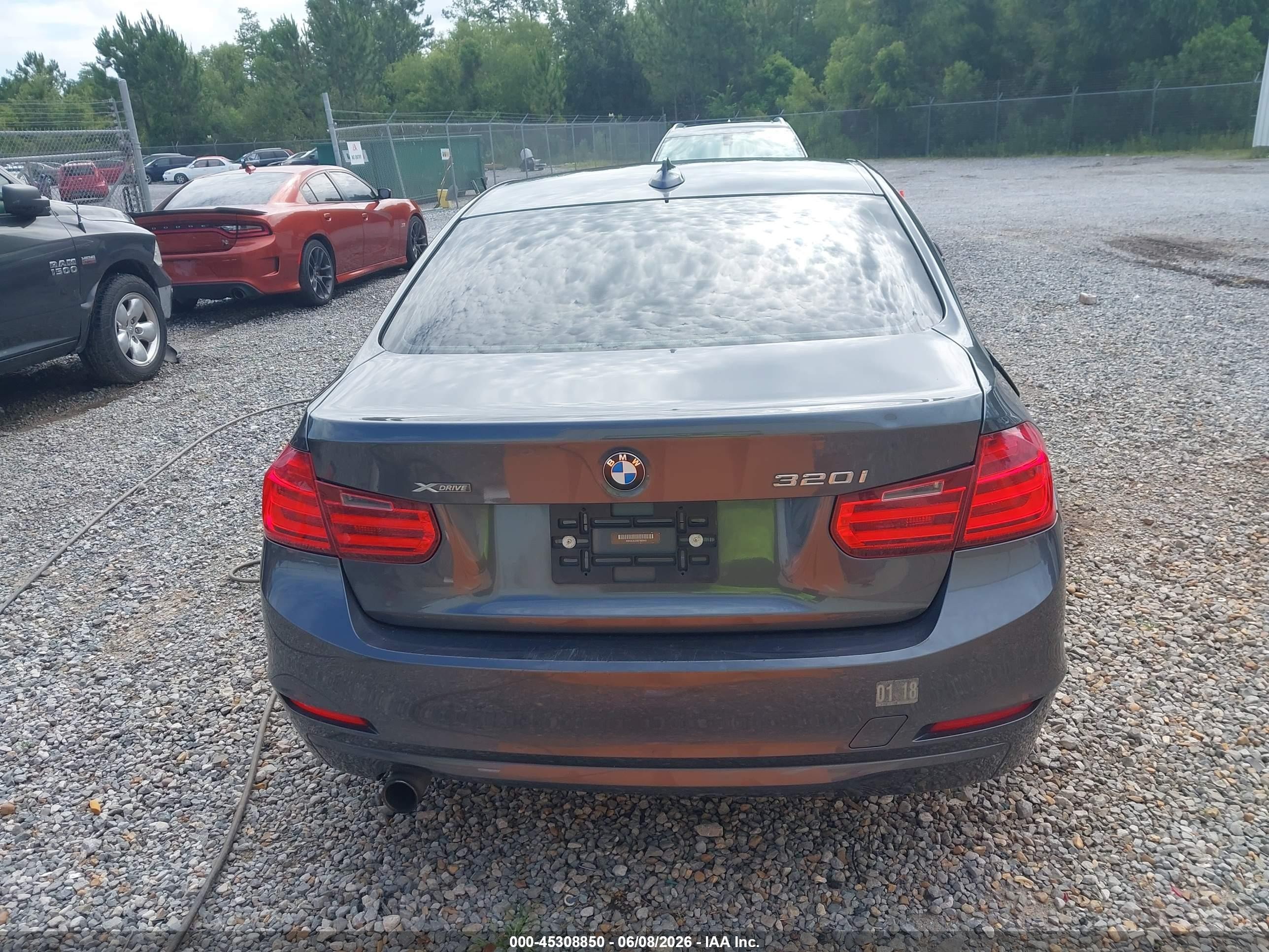 2014 Bmw 320i Xdrive Gray vin: WBA3C3C53EF985943