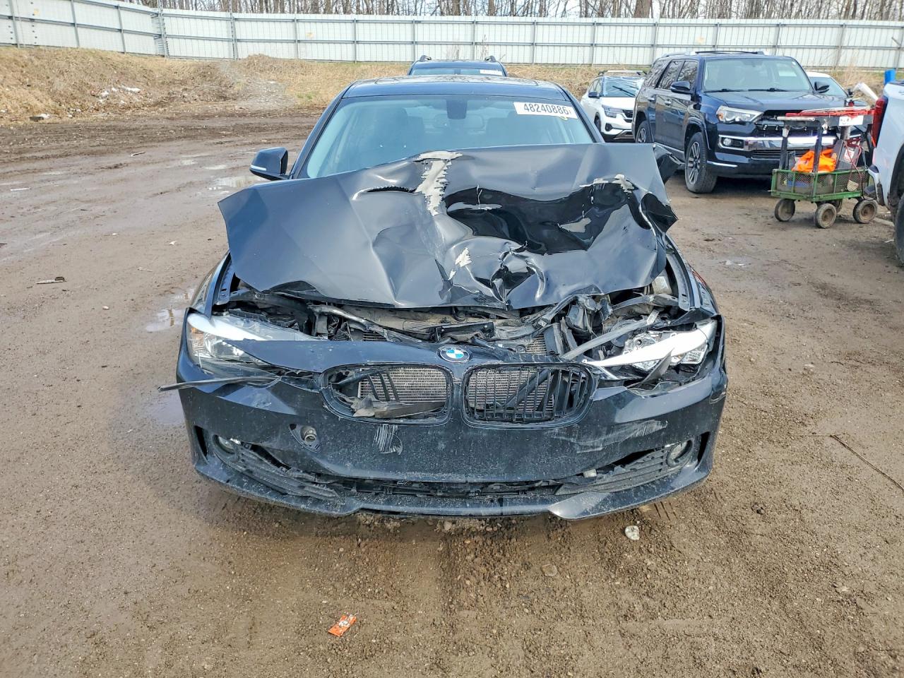 2015 Bmw 320 I Xdrive Black vin: WBA3C3C53FP665002