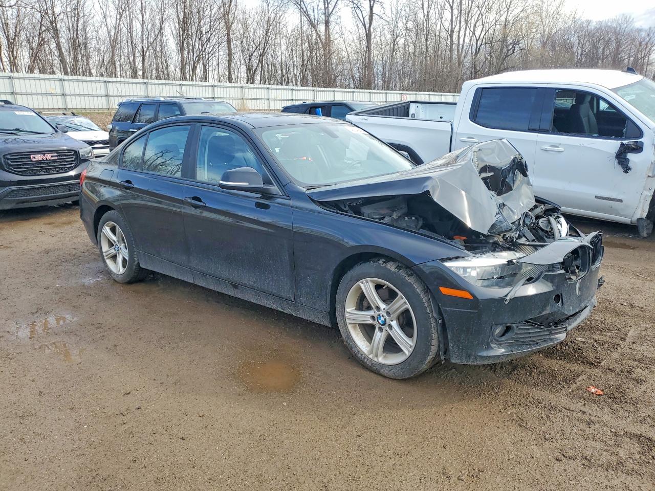 2015 Bmw 320 I Xdrive Black vin: WBA3C3C53FP665002