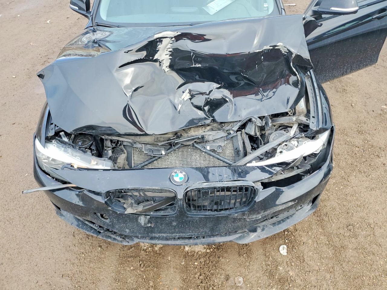 2015 Bmw 320 I Xdrive Black vin: WBA3C3C53FP665002