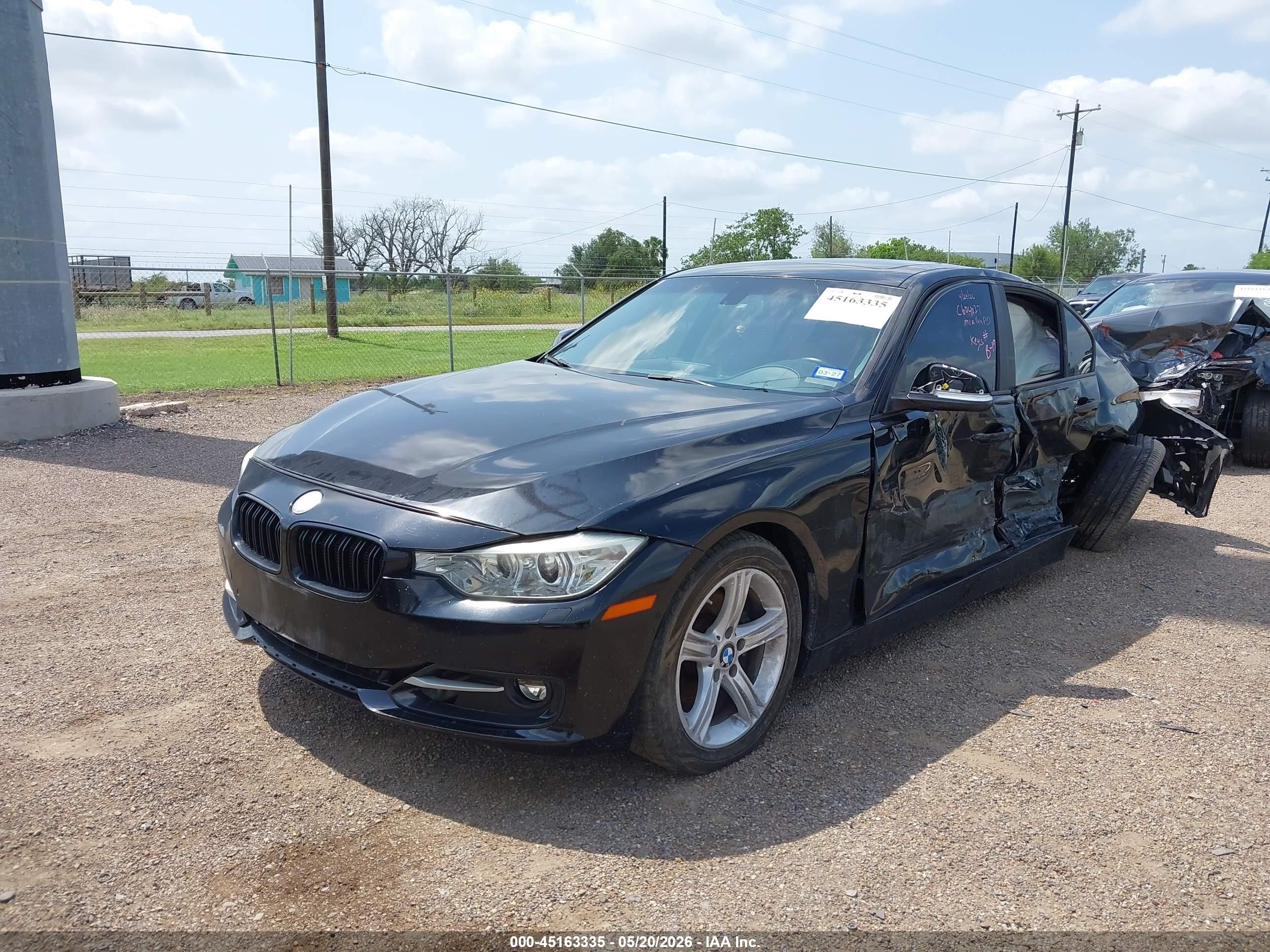 2014 Bmw 320i Xdrive Black vin: WBA3C3C54EPV90034