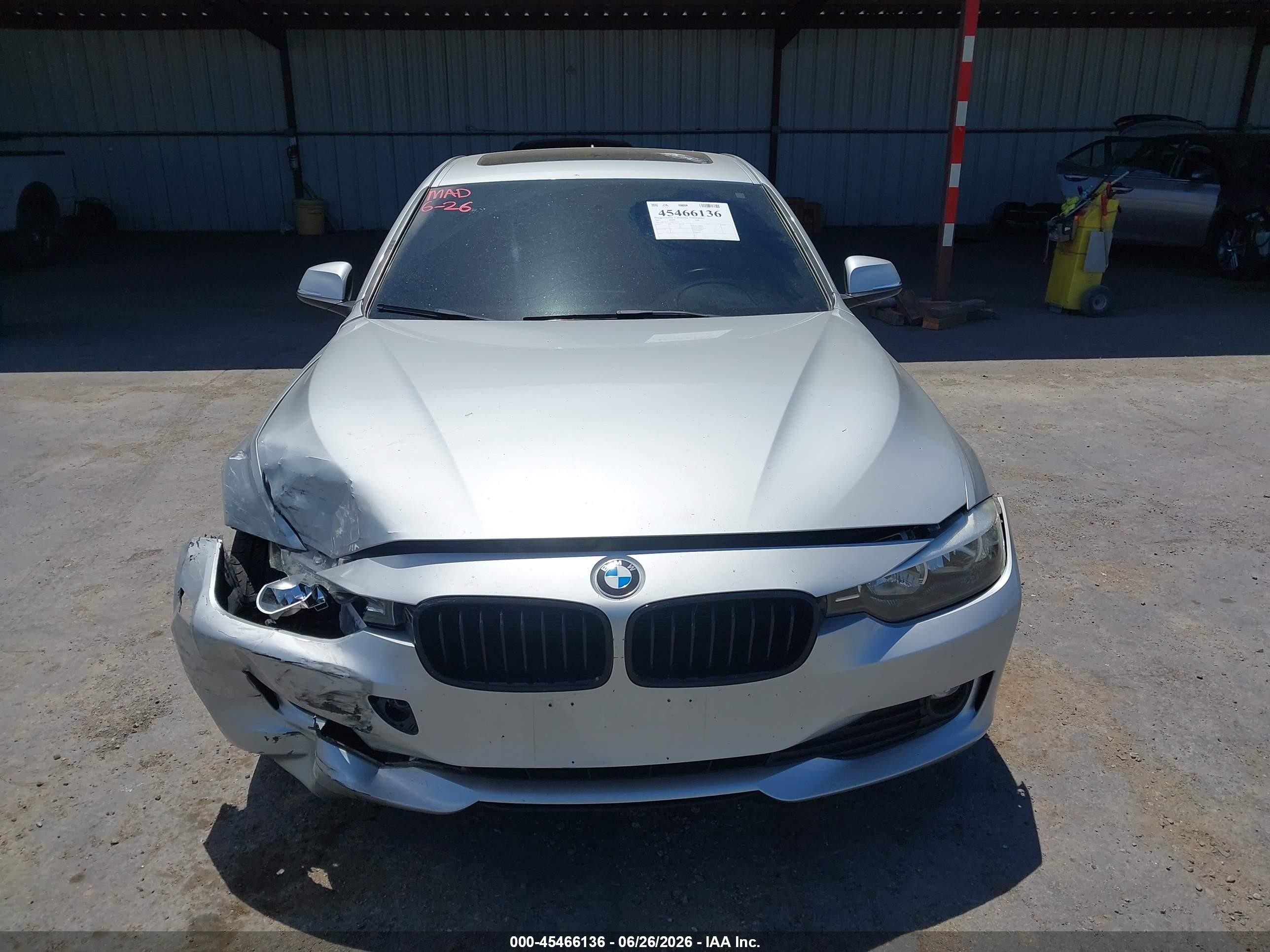 2015 Bmw 320i Xdrive Silver vin: WBA3C3C54FK202752
